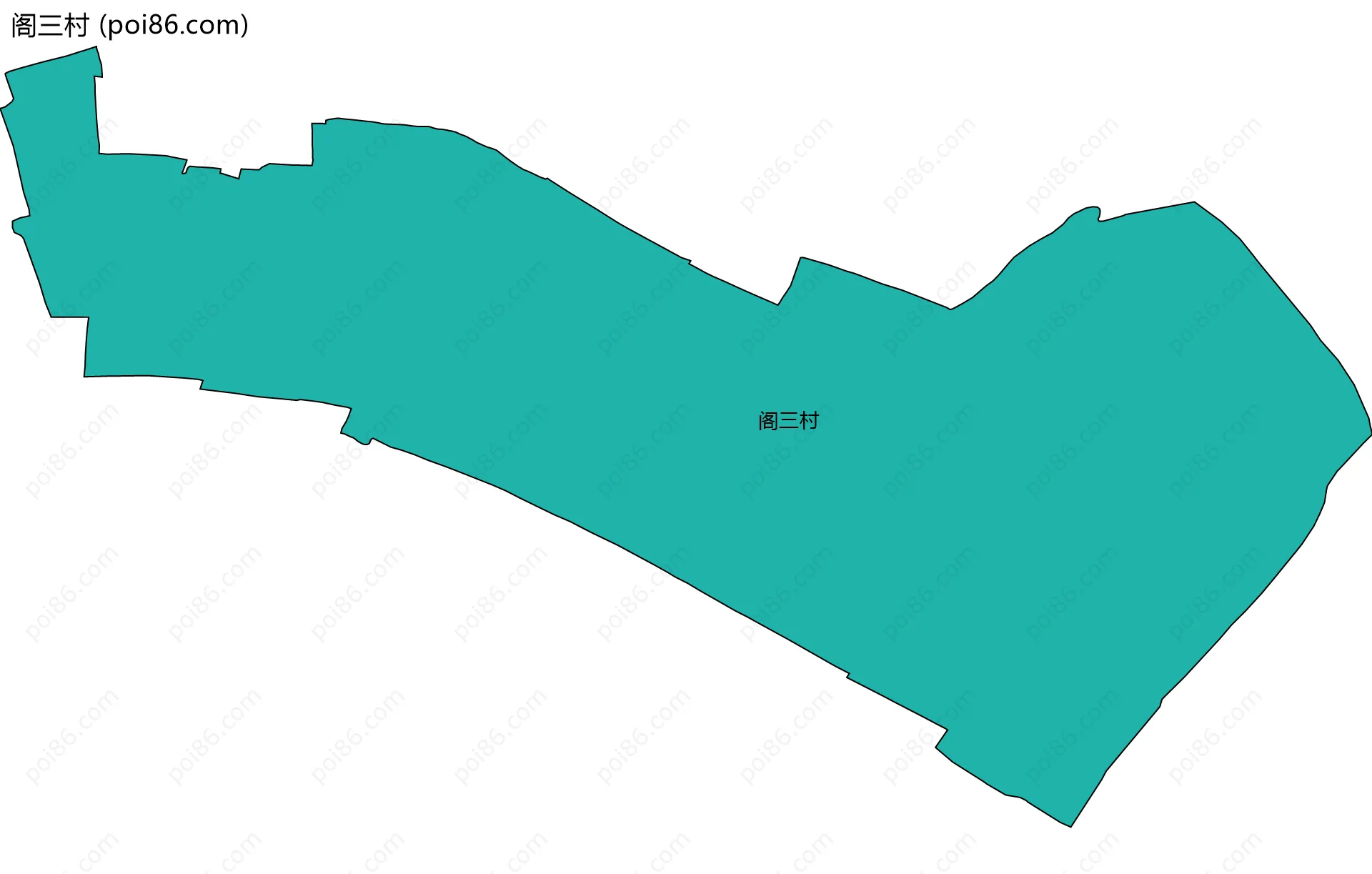 阁三村边界地图