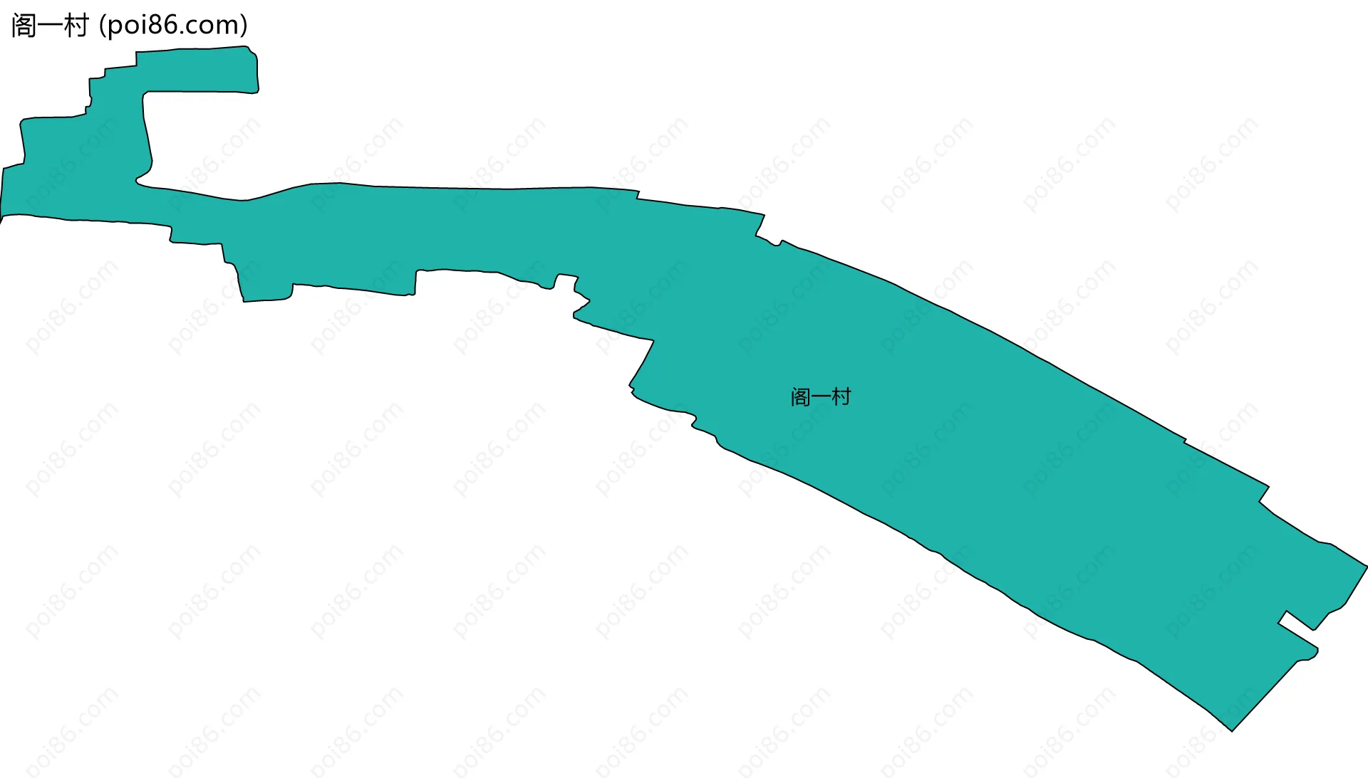 阁一村边界地图