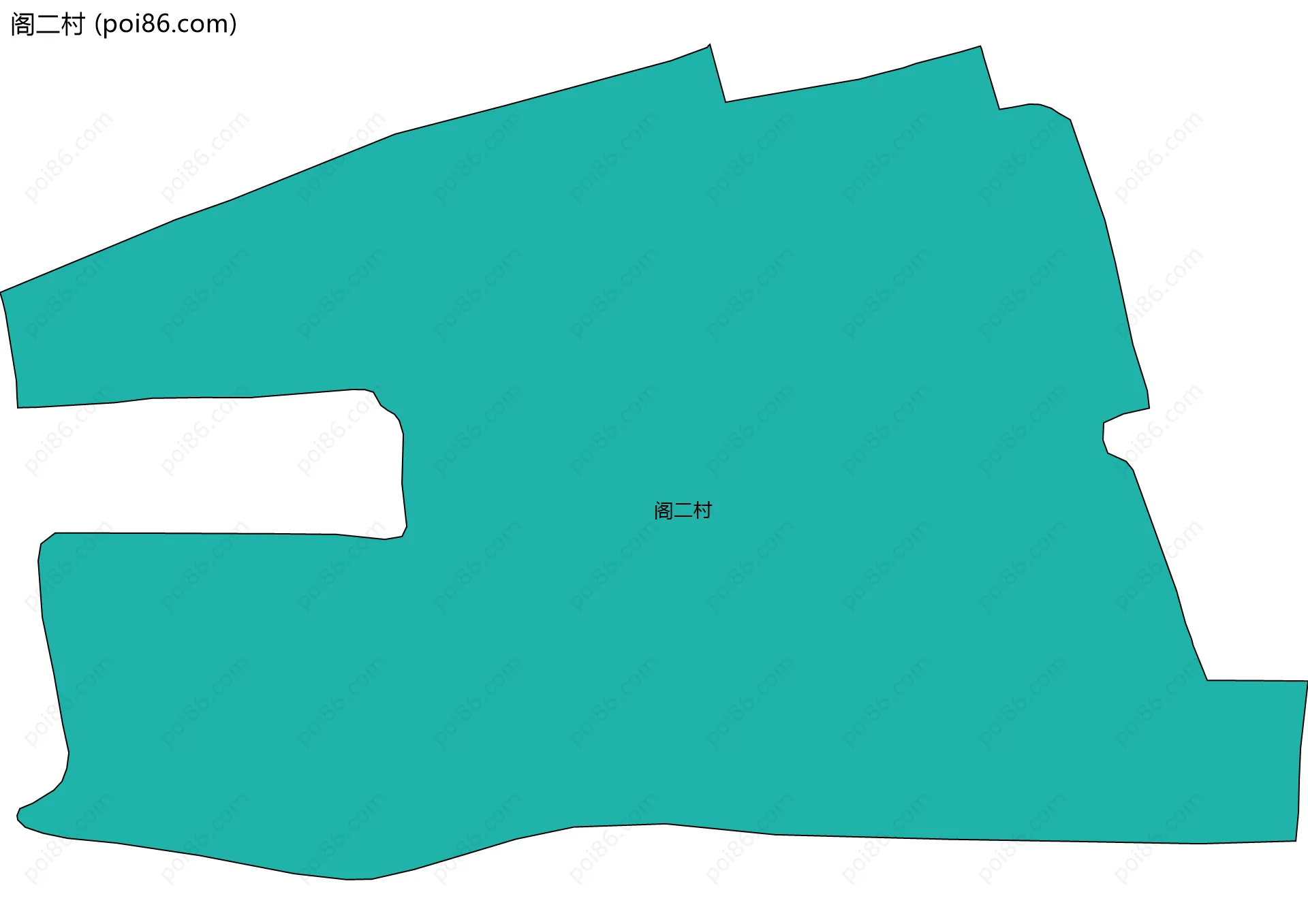 阁二村边界地图