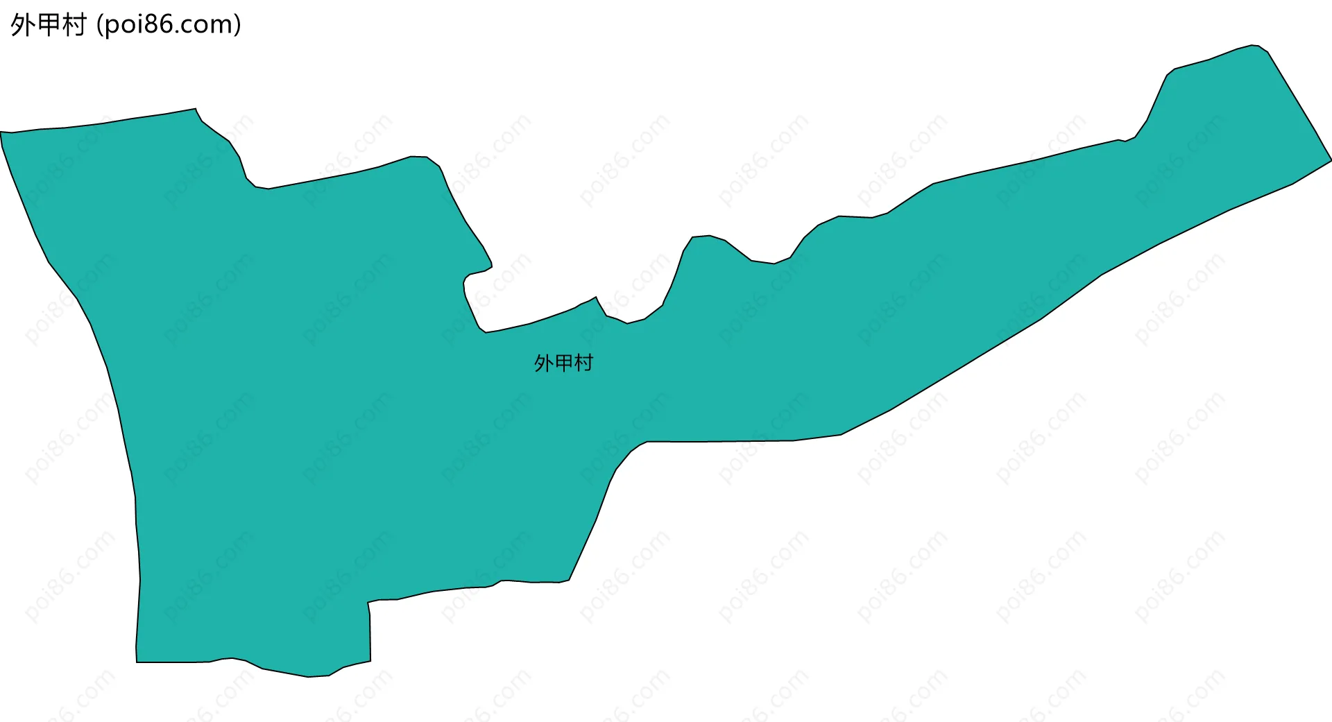 外甲村边界地图