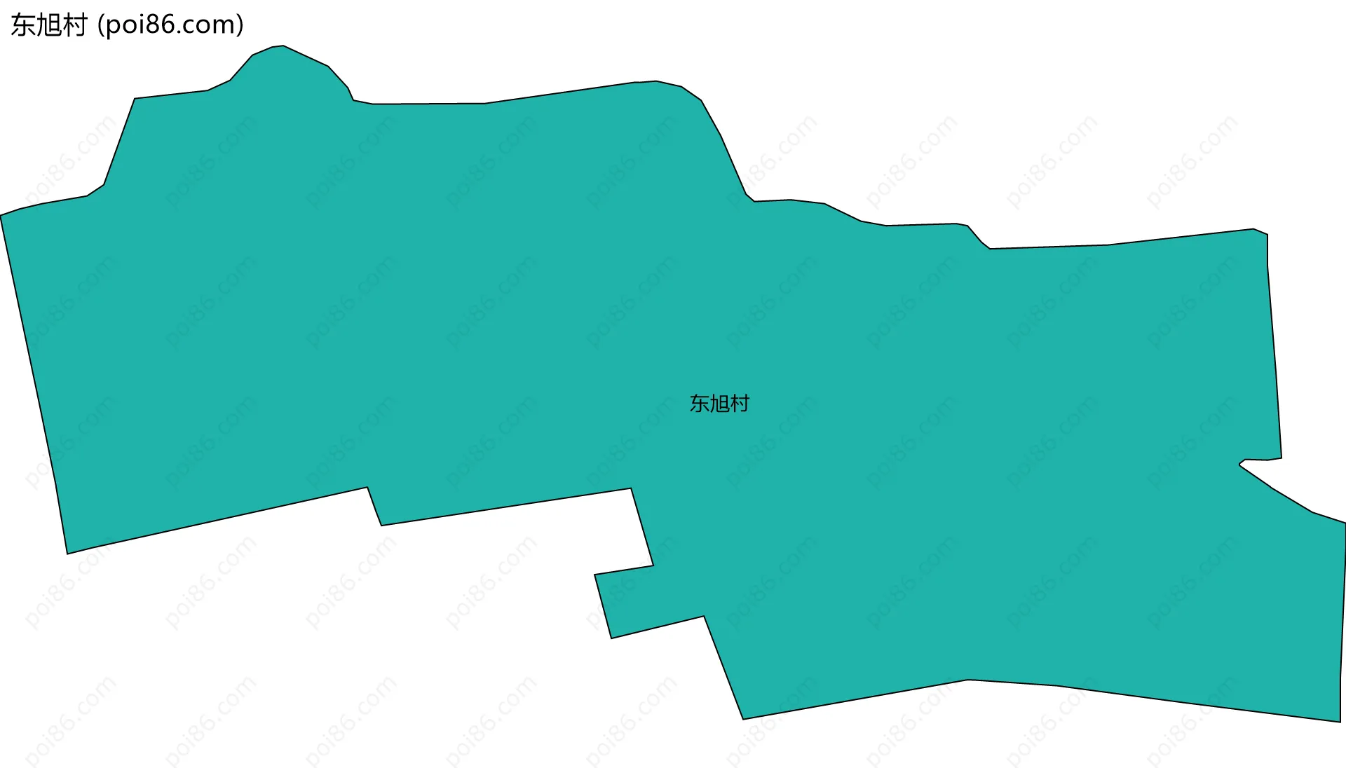 东旭村边界地图