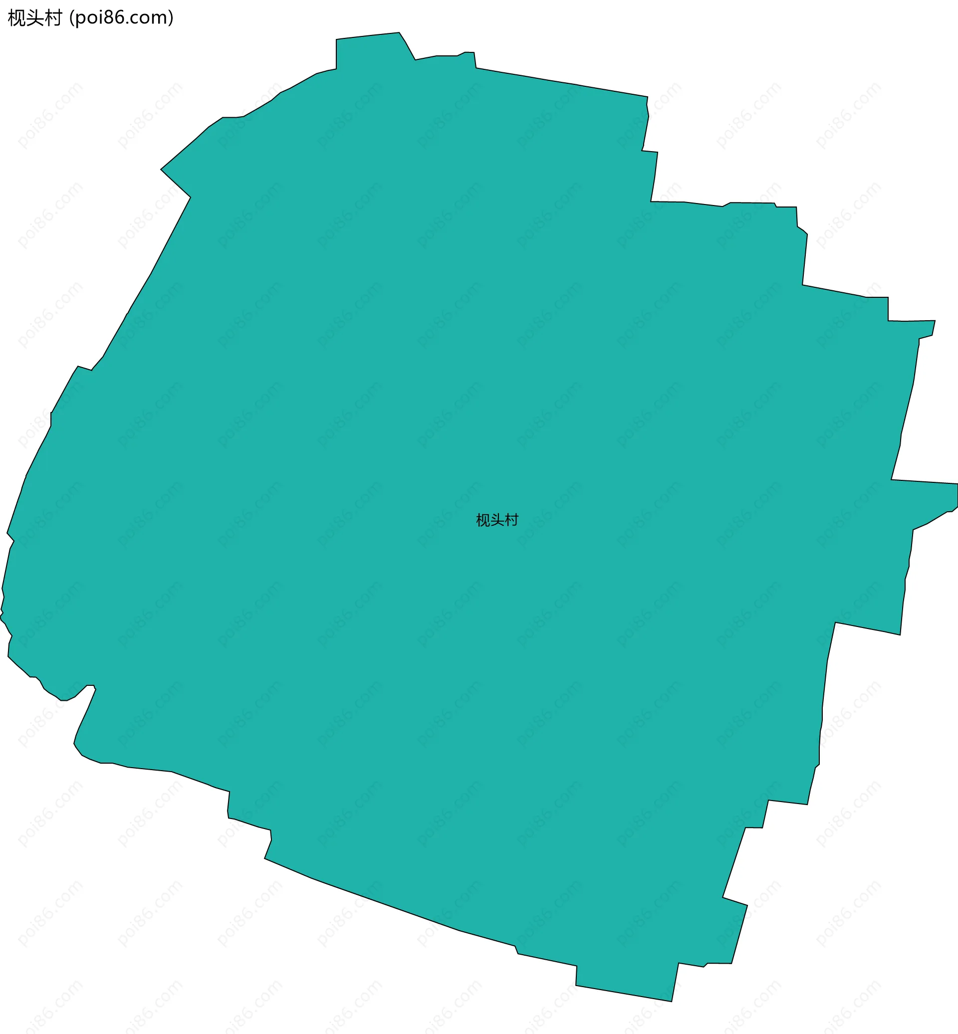 枧头村边界地图