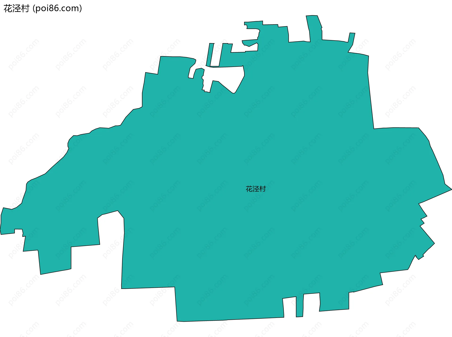 花泾村边界地图