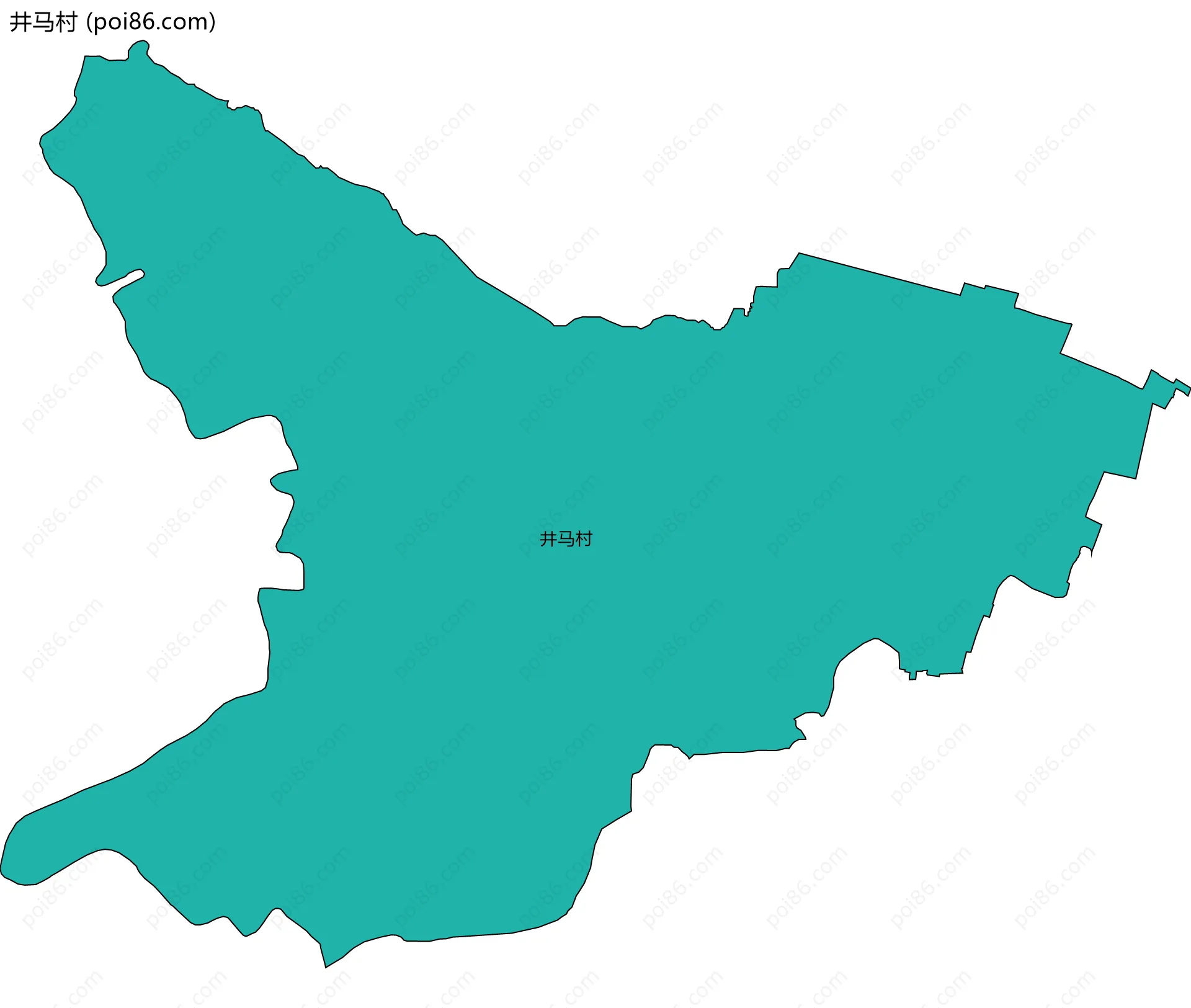 井马村边界地图