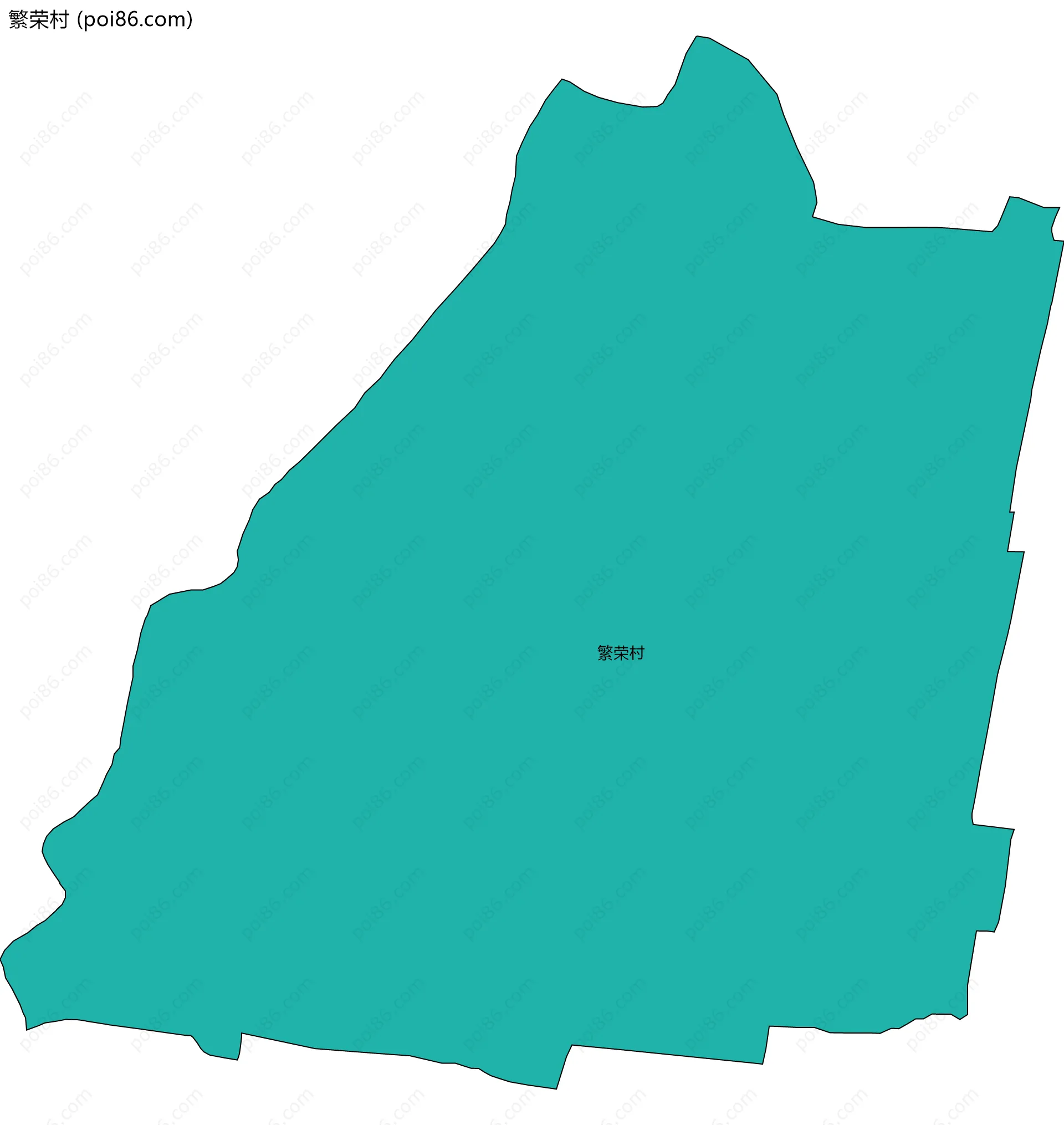 繁荣村边界地图