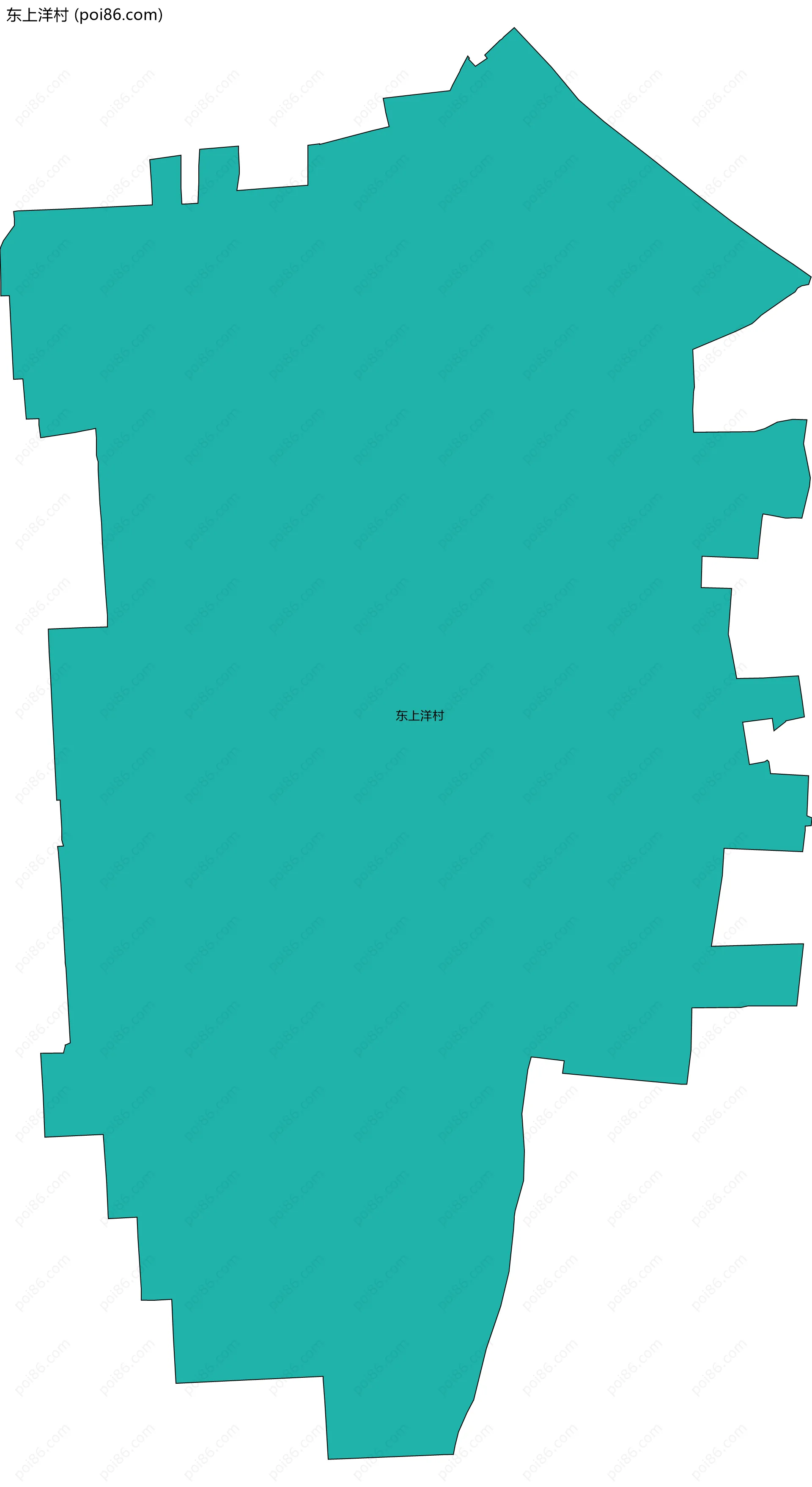 东上洋村边界地图