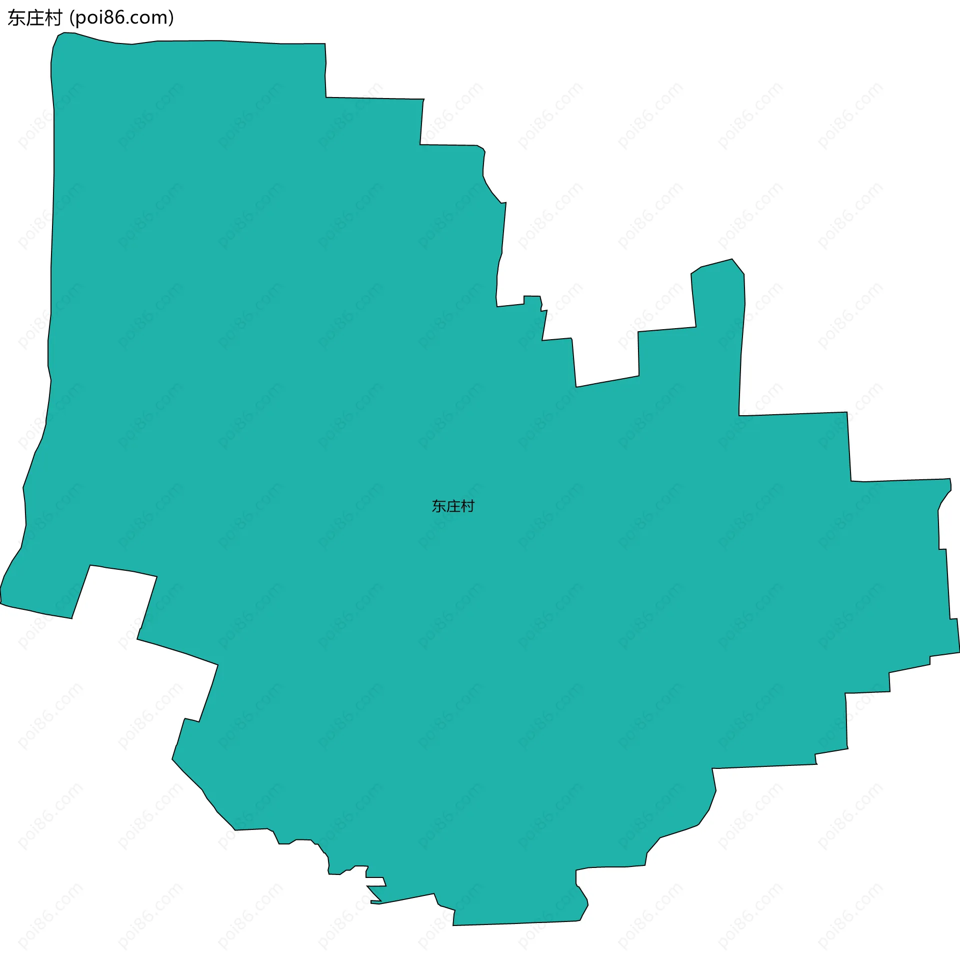 东庄村边界地图