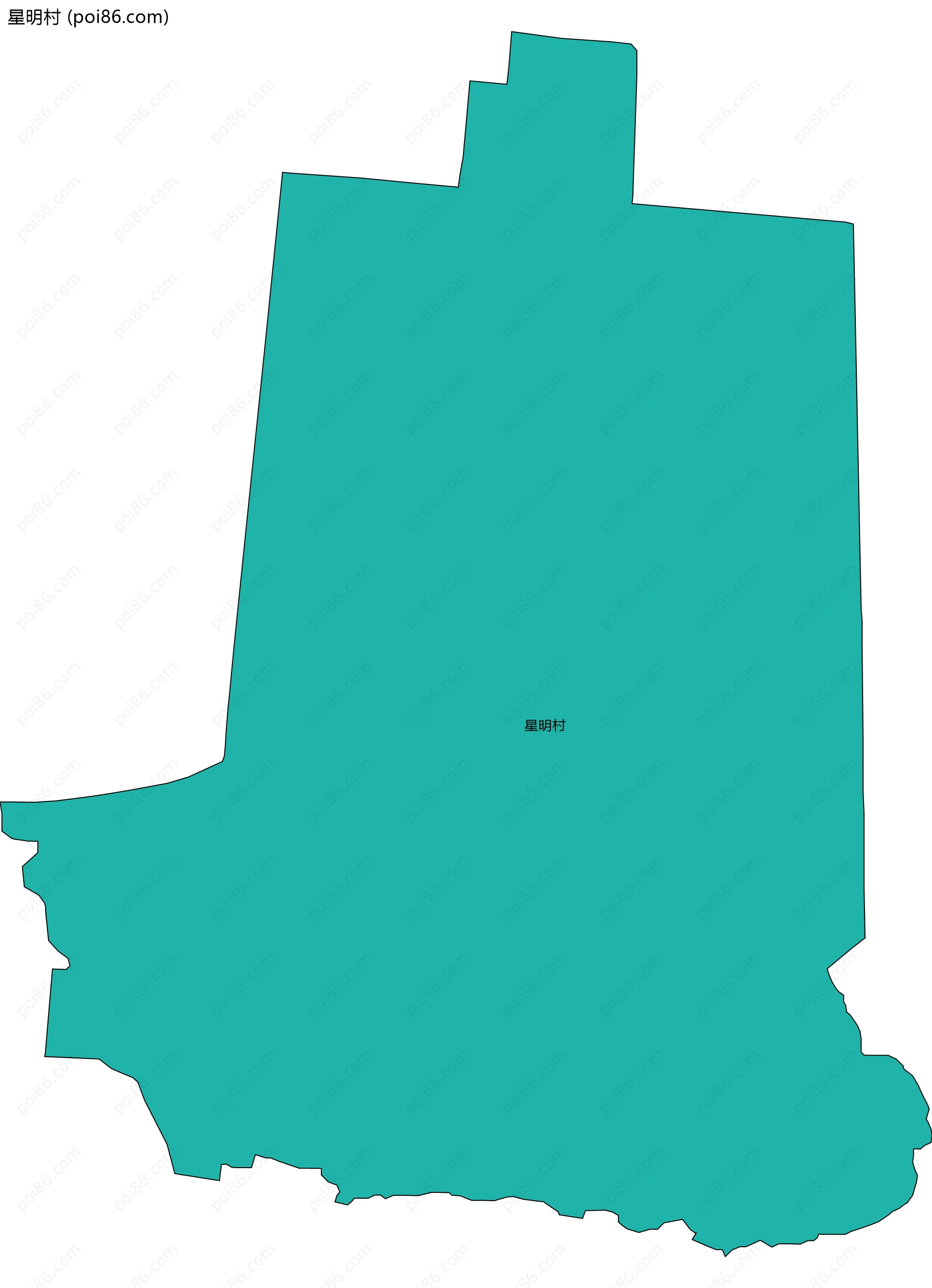 星明村边界地图