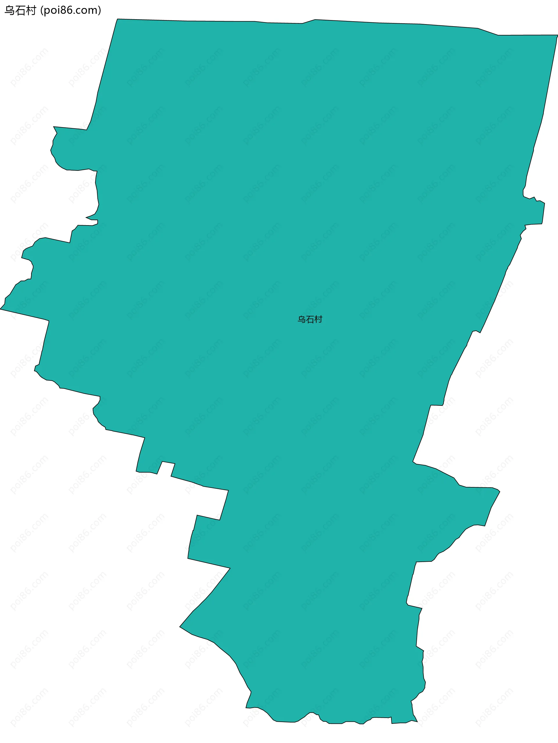 乌石村边界地图