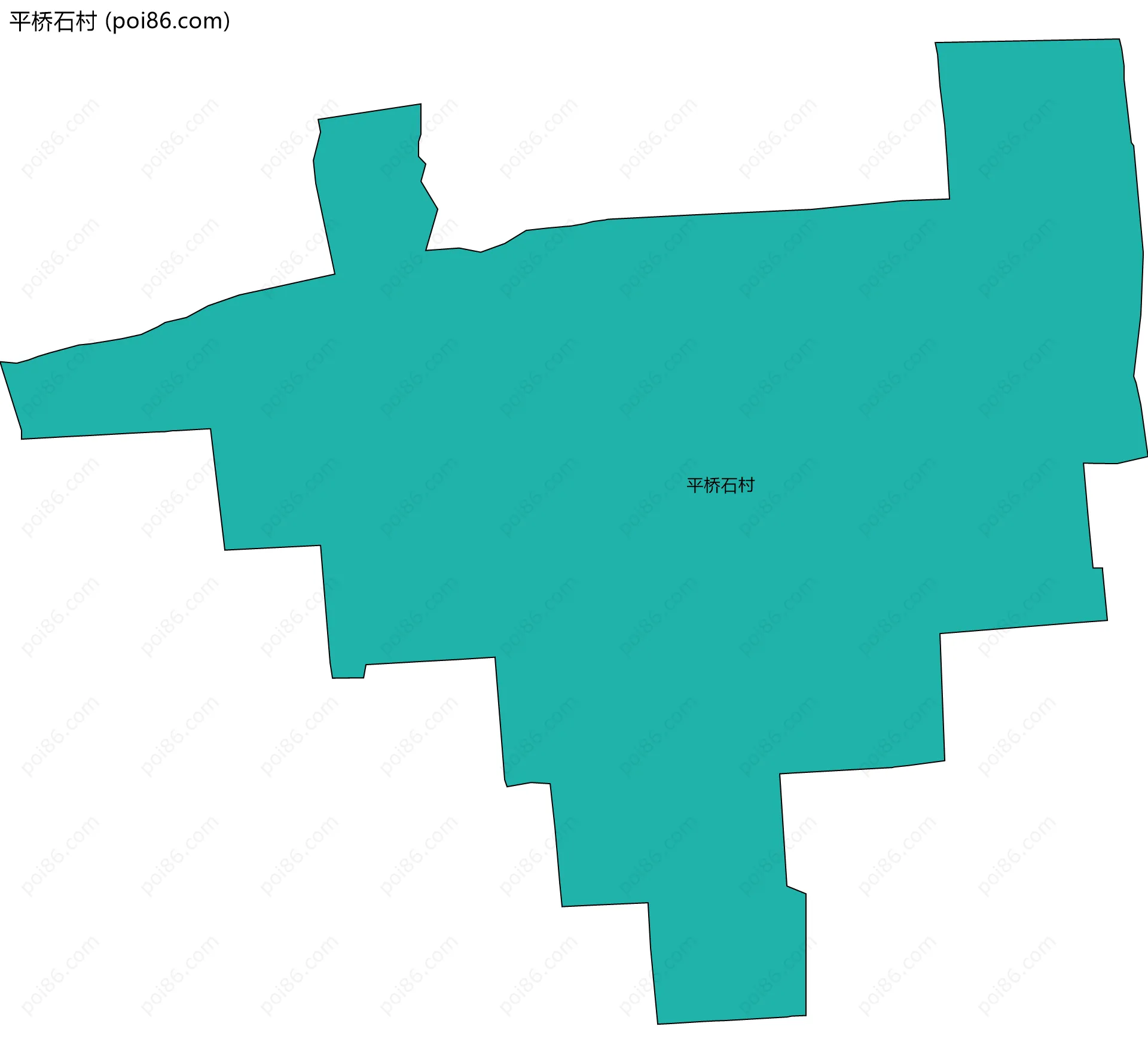 平桥石村边界地图