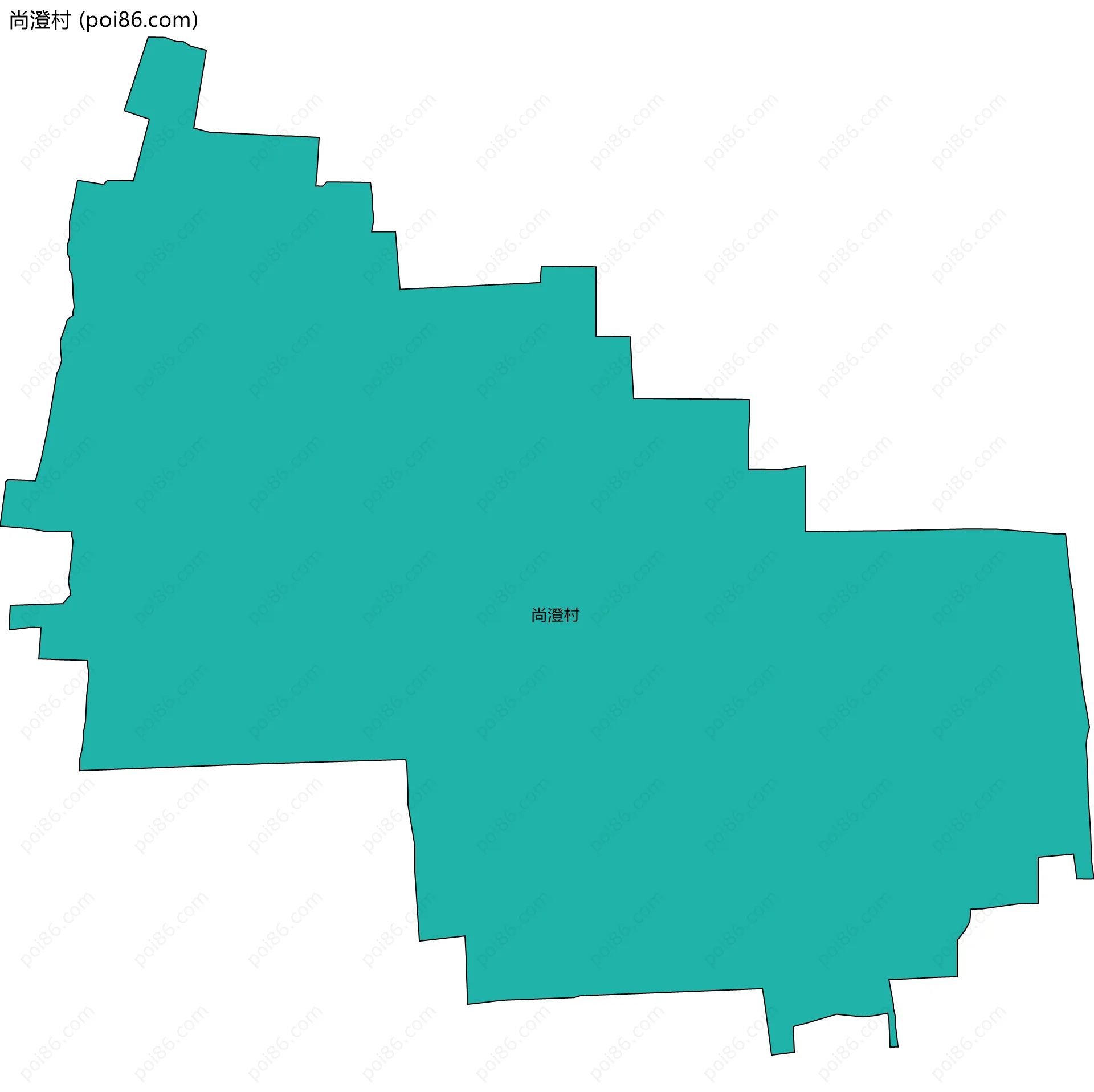 尚澄村边界地图