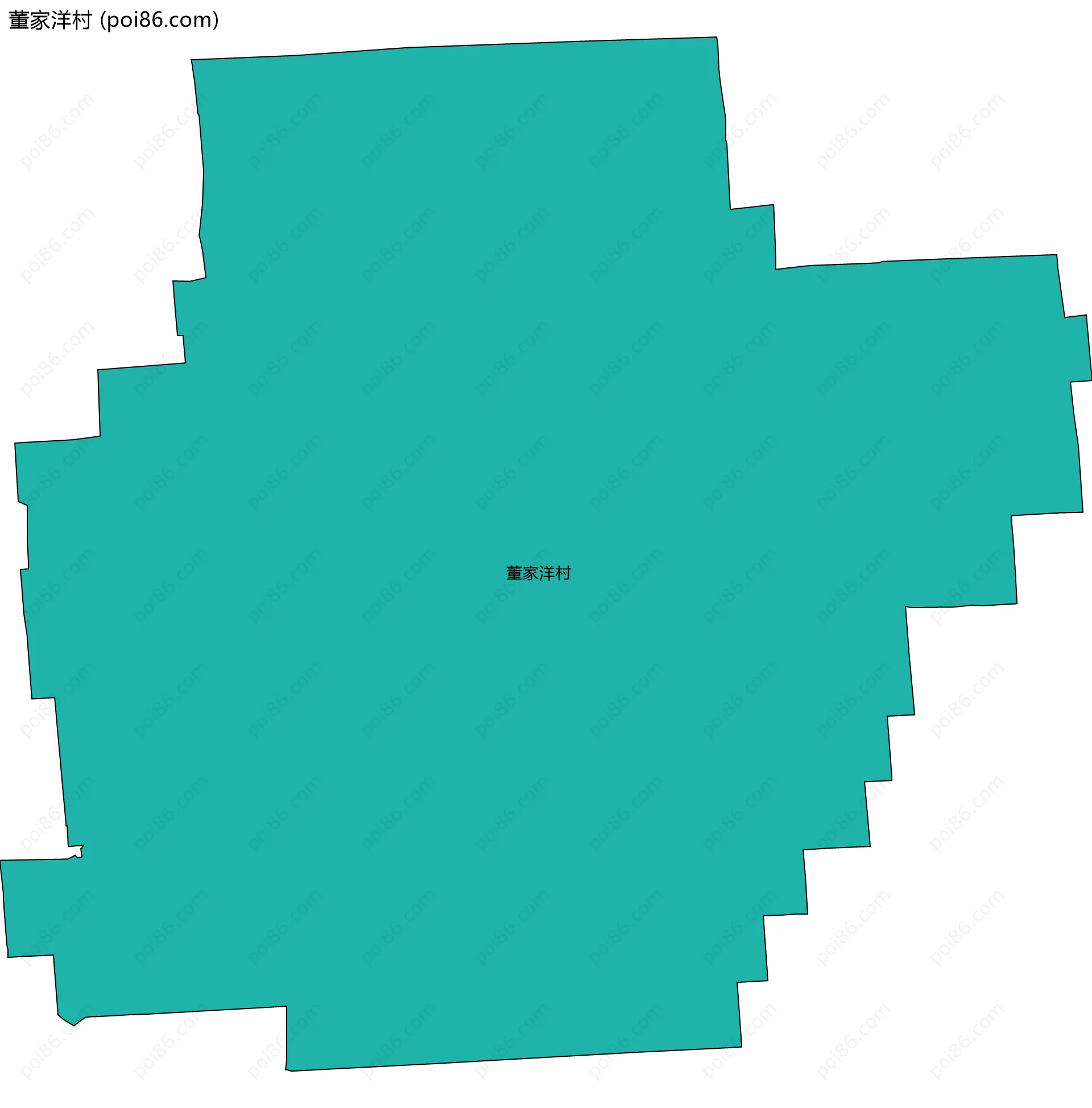 董家洋村边界地图