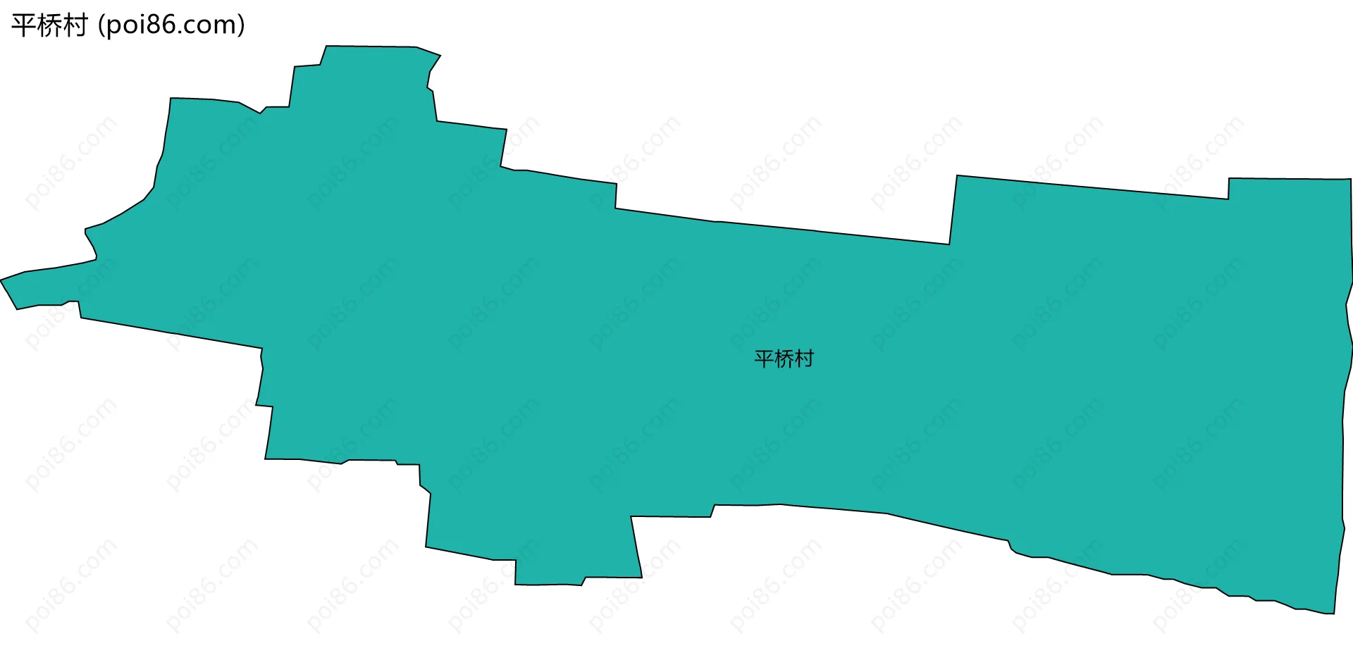 平桥村边界地图