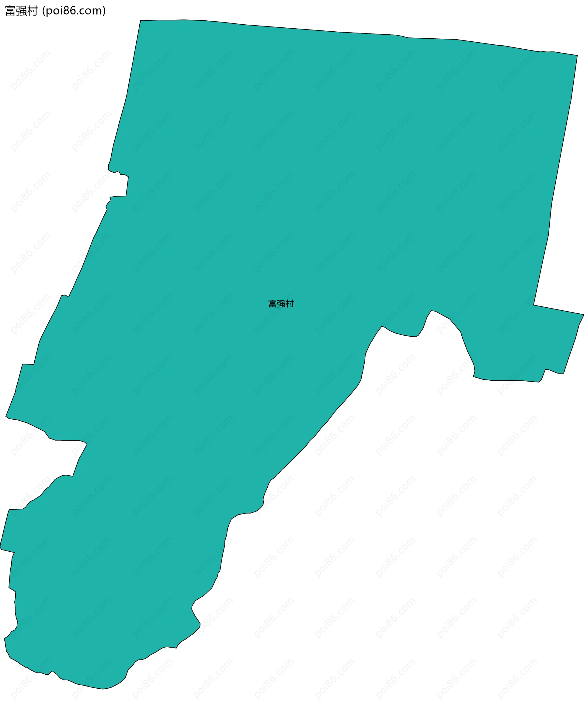 富强村边界地图