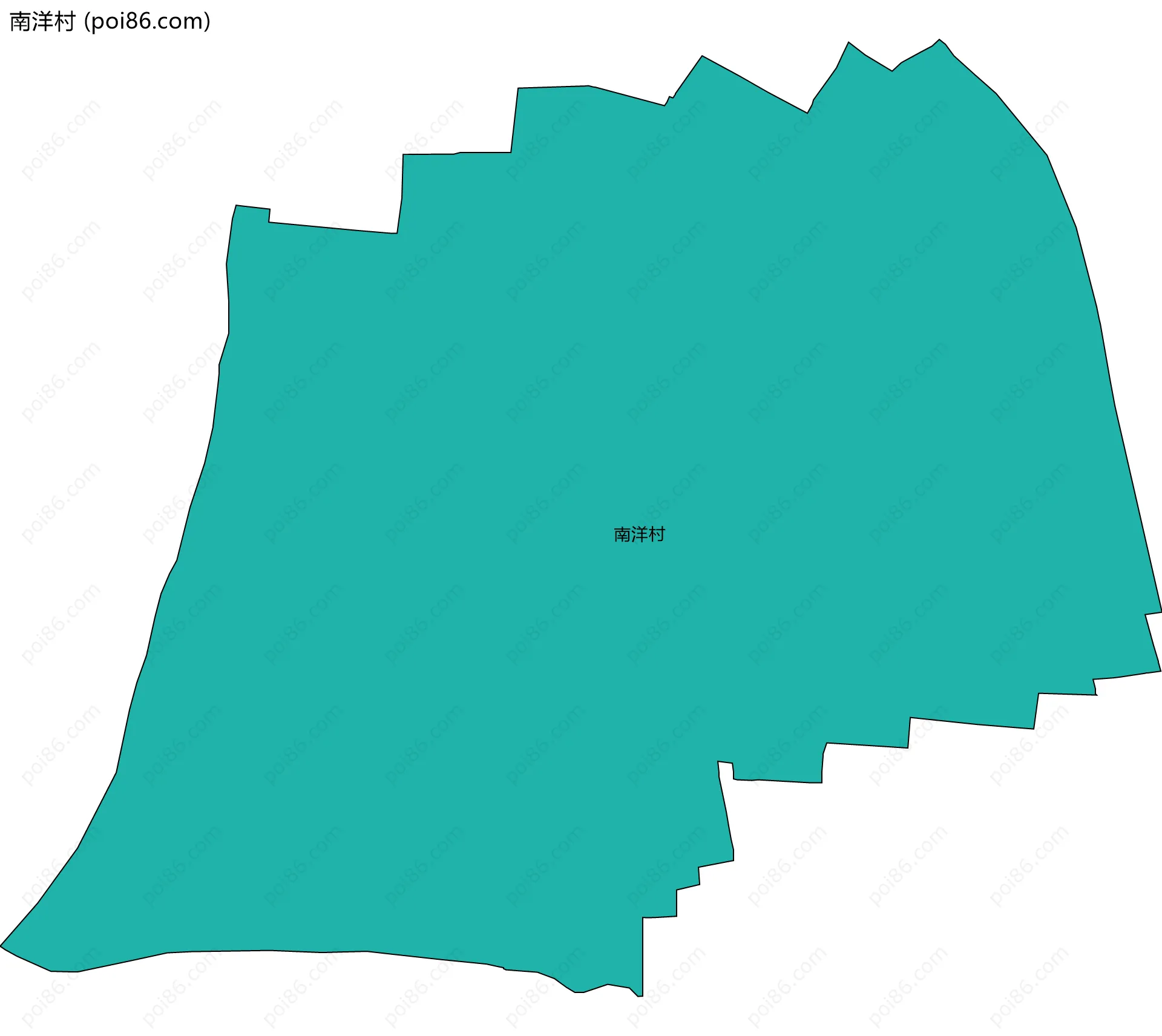 南洋村边界地图