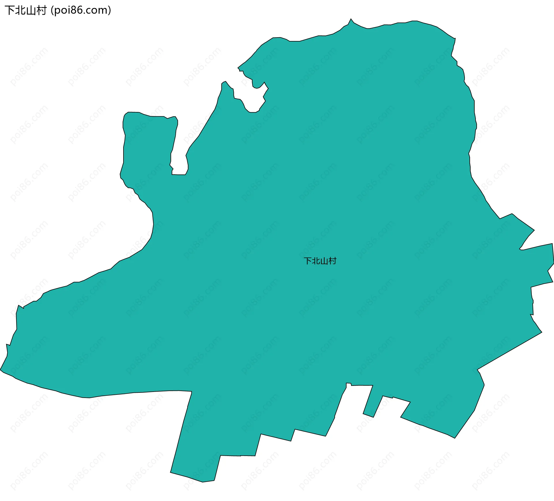 下北山村边界地图