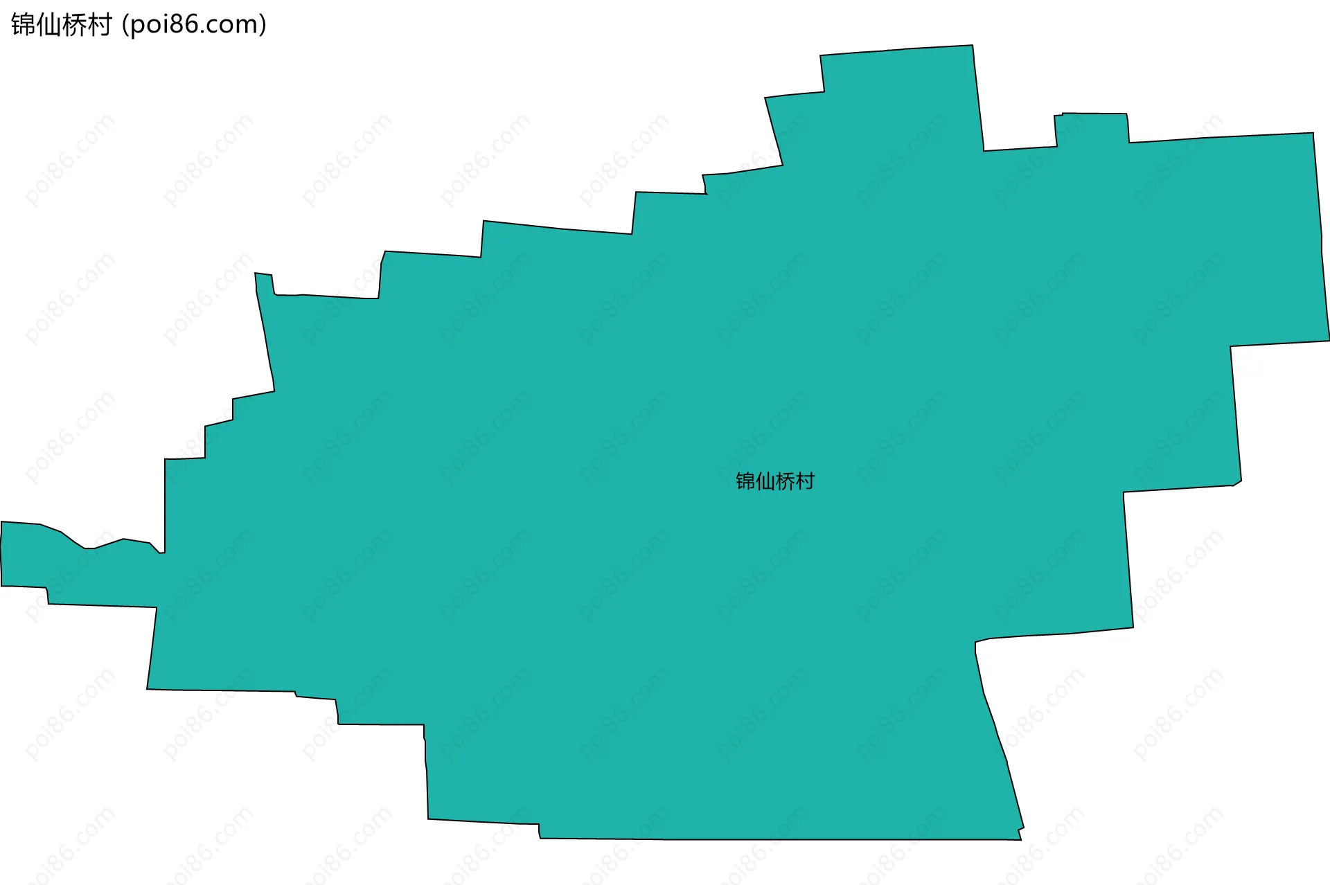 锦仙桥村边界地图