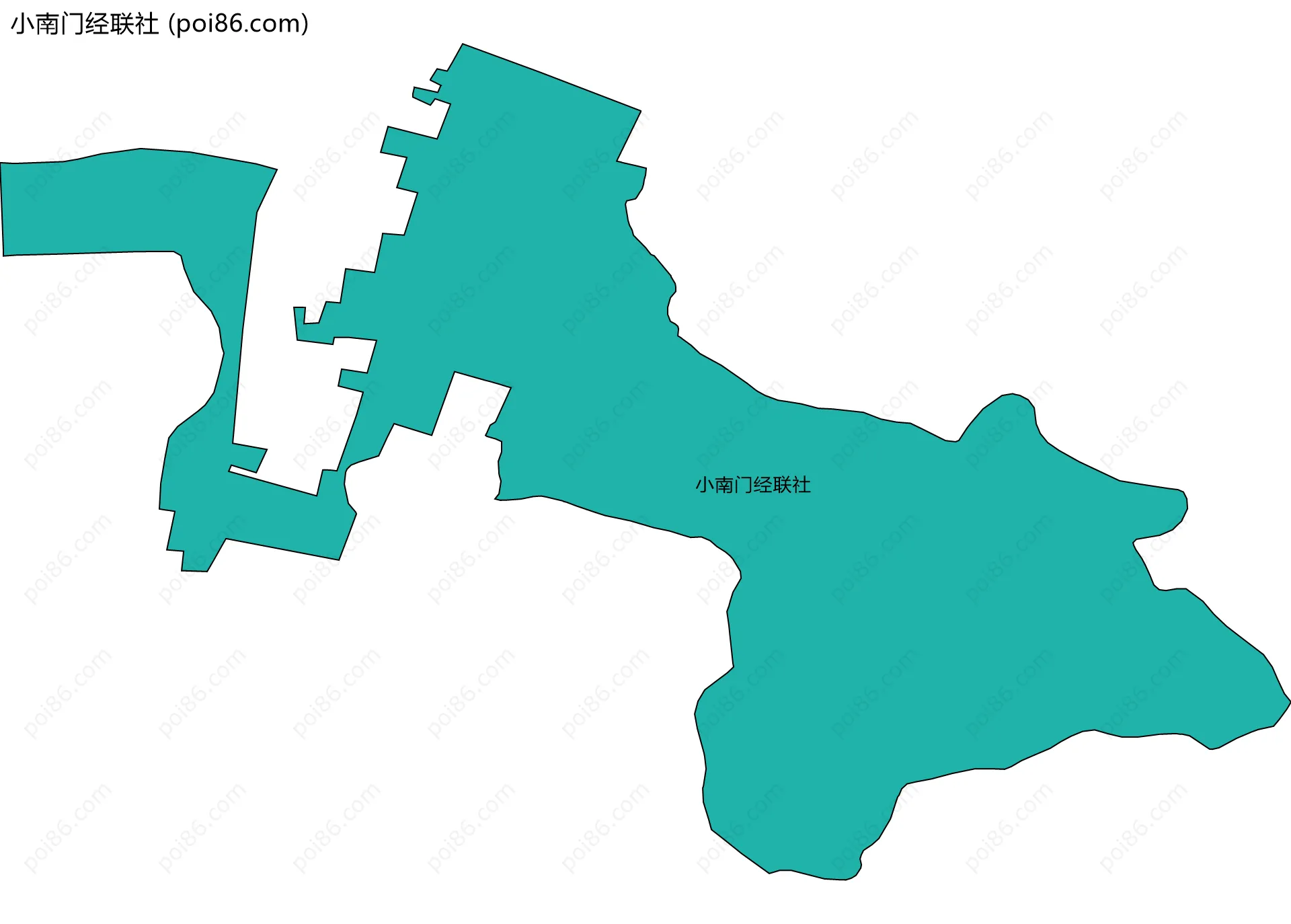 小南门经联社边界地图