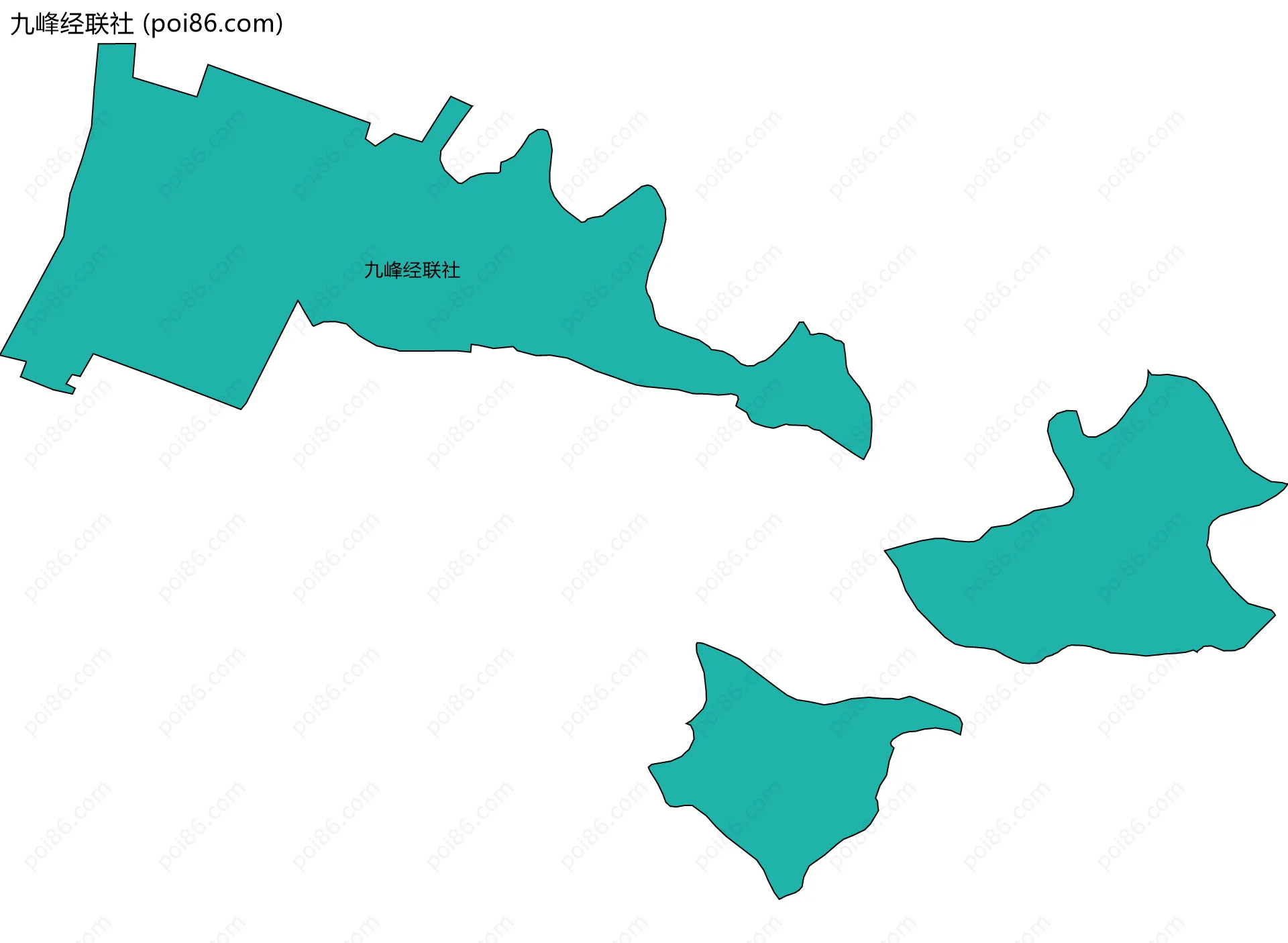 九峰经联社边界地图