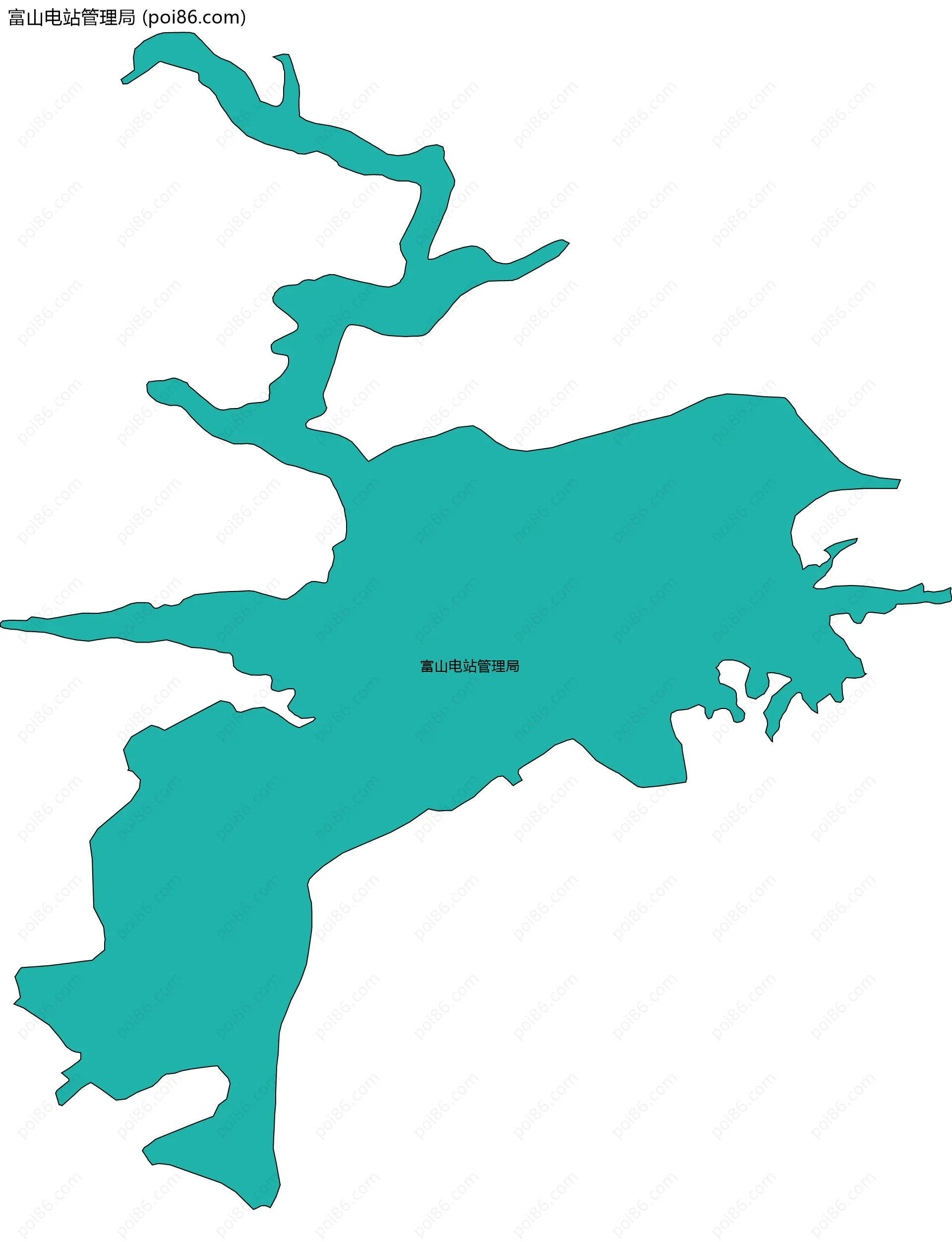 富山电站管理局边界地图