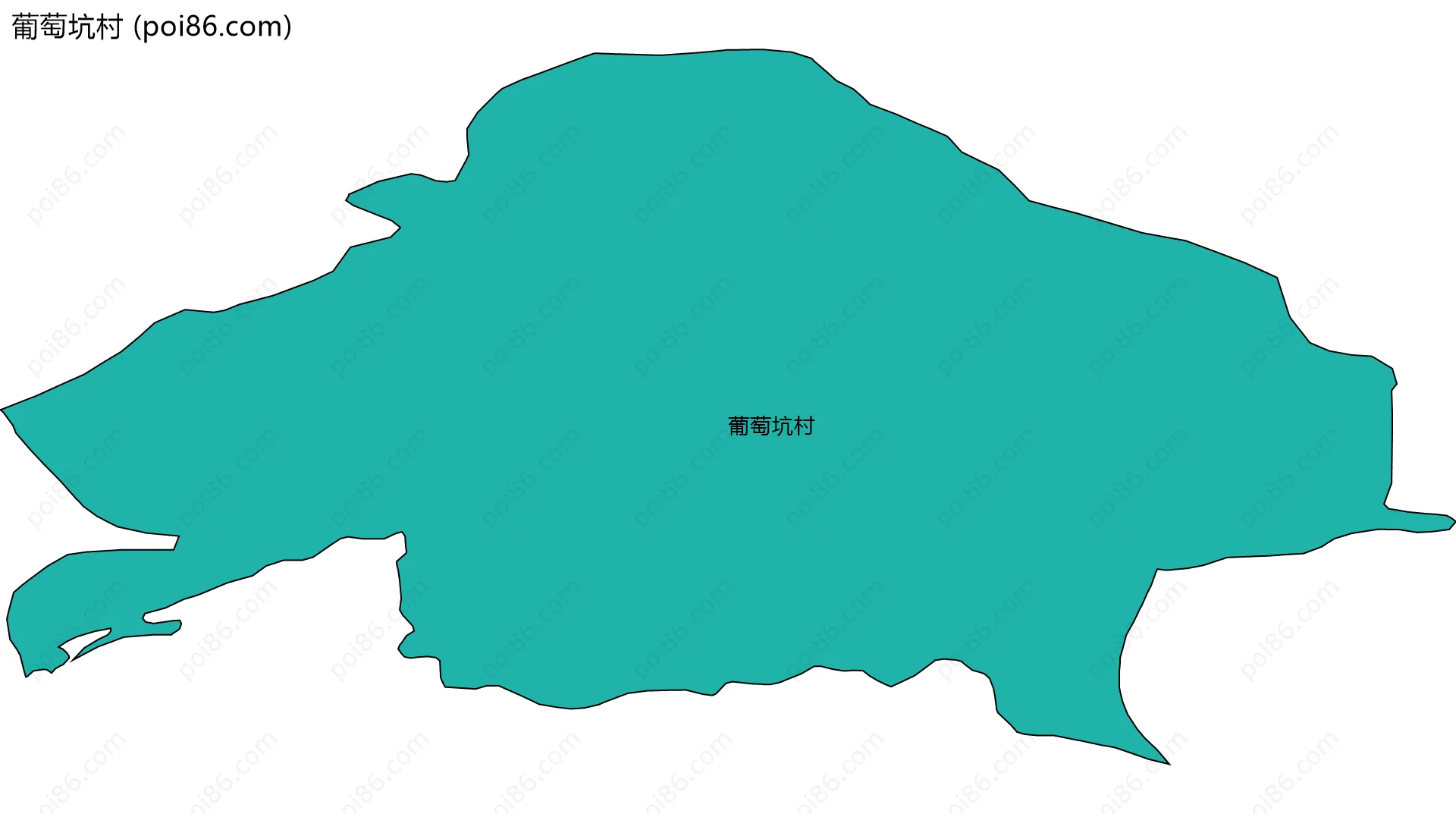 葡萄坑村边界地图