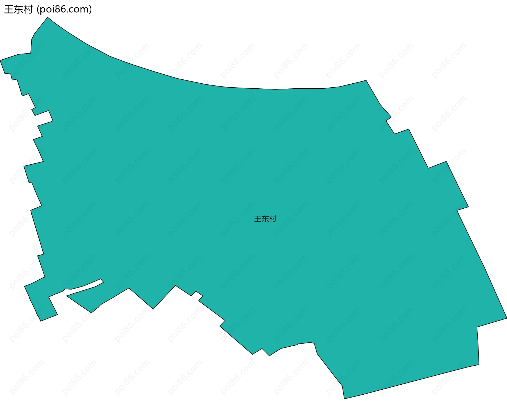 王东村边界地图