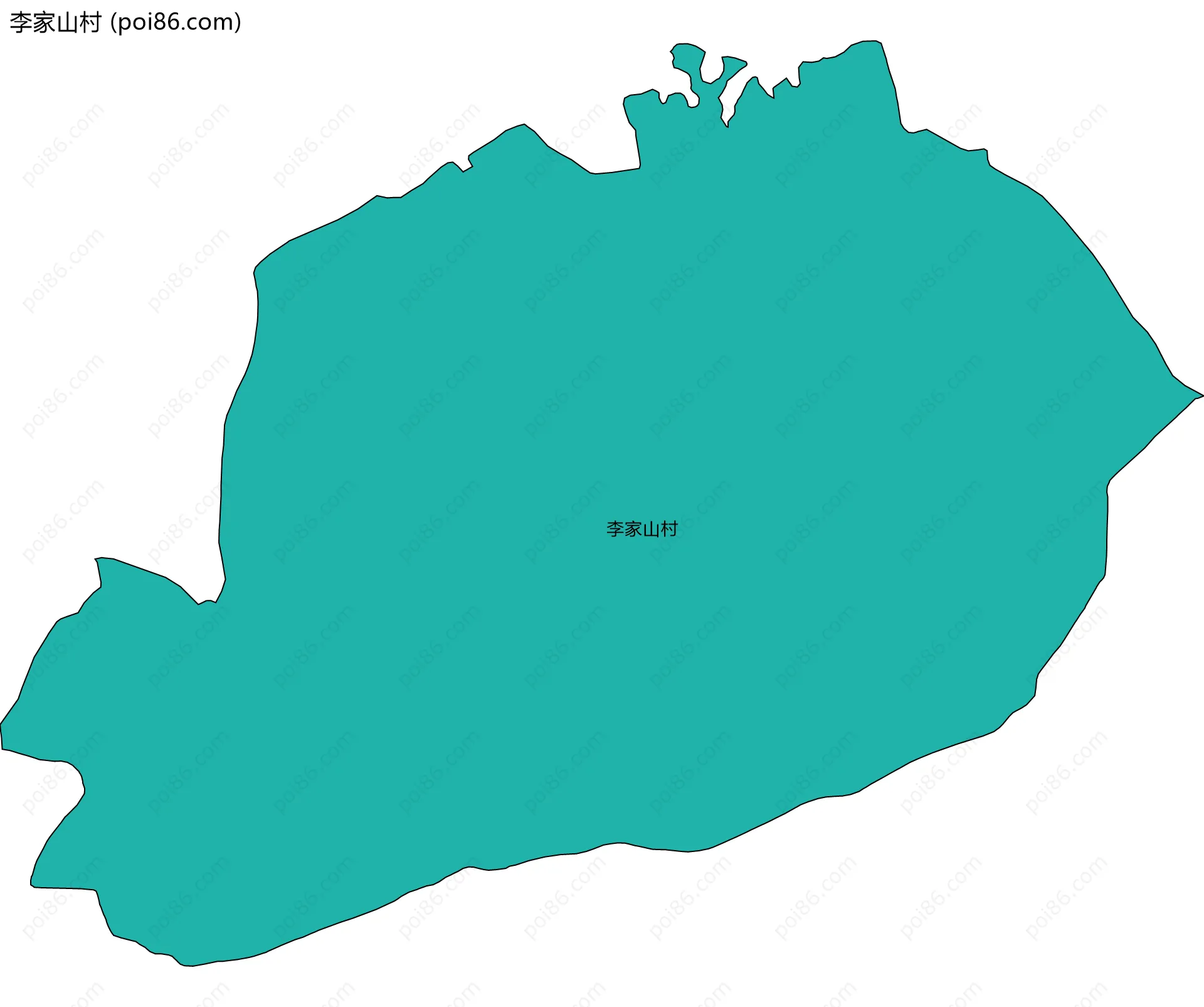 李家山村边界地图