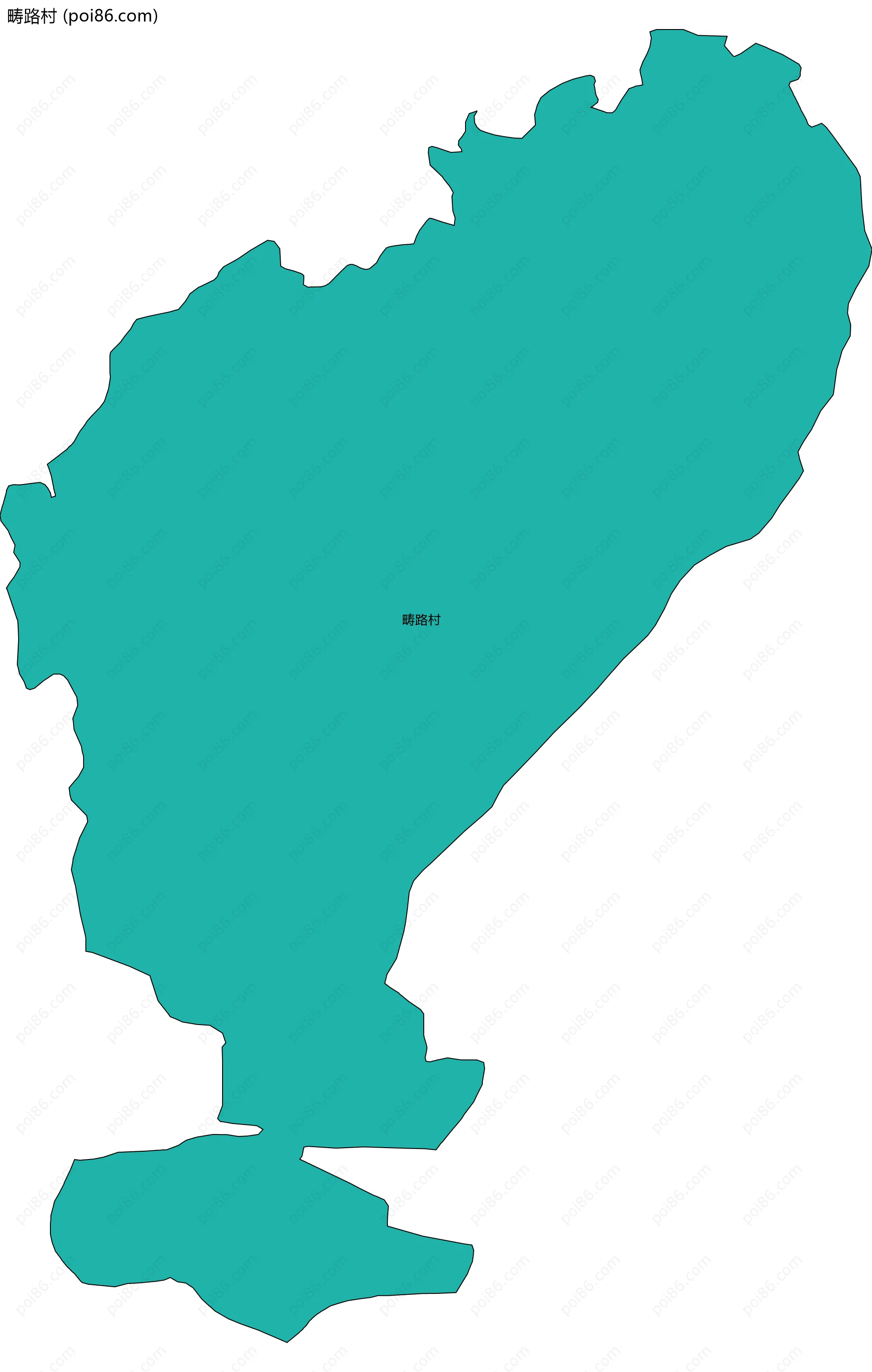 畴路村边界地图