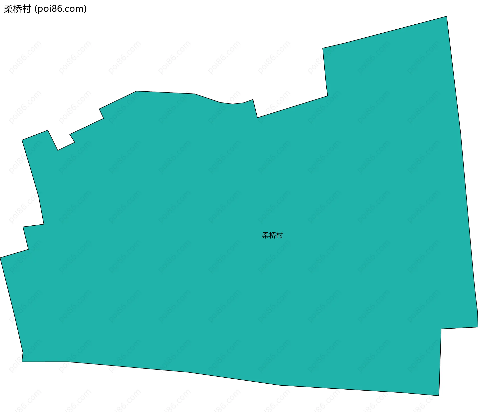 柔桥村边界地图