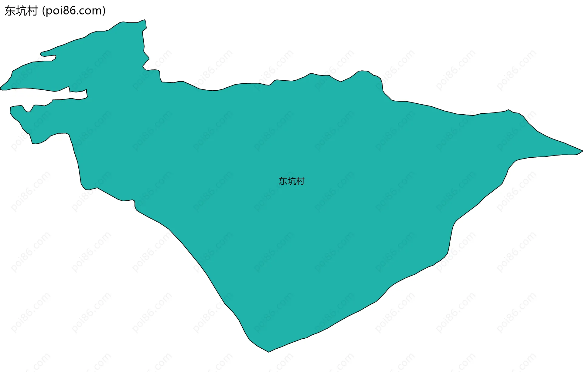 东坑村边界地图