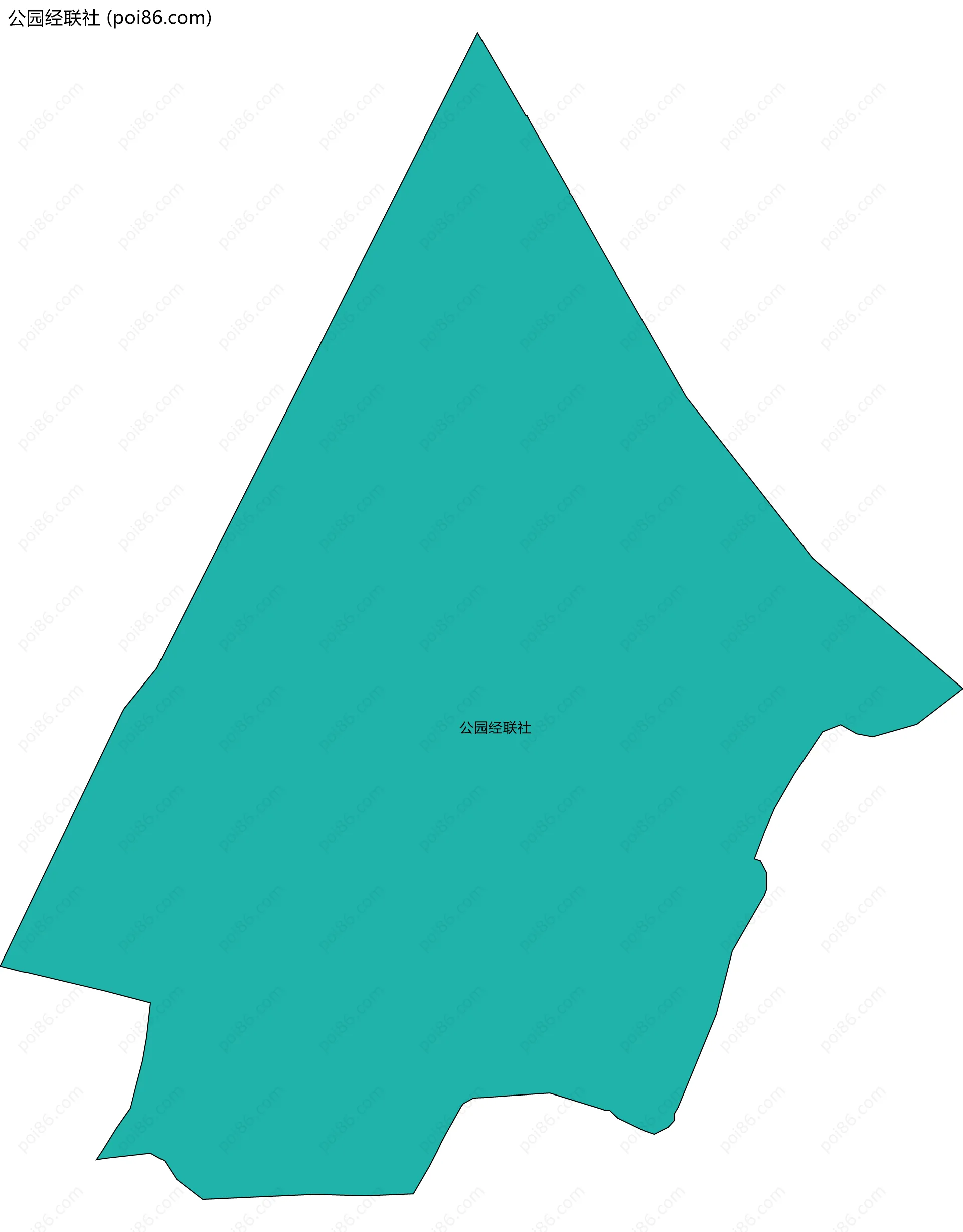 公园经联社边界地图