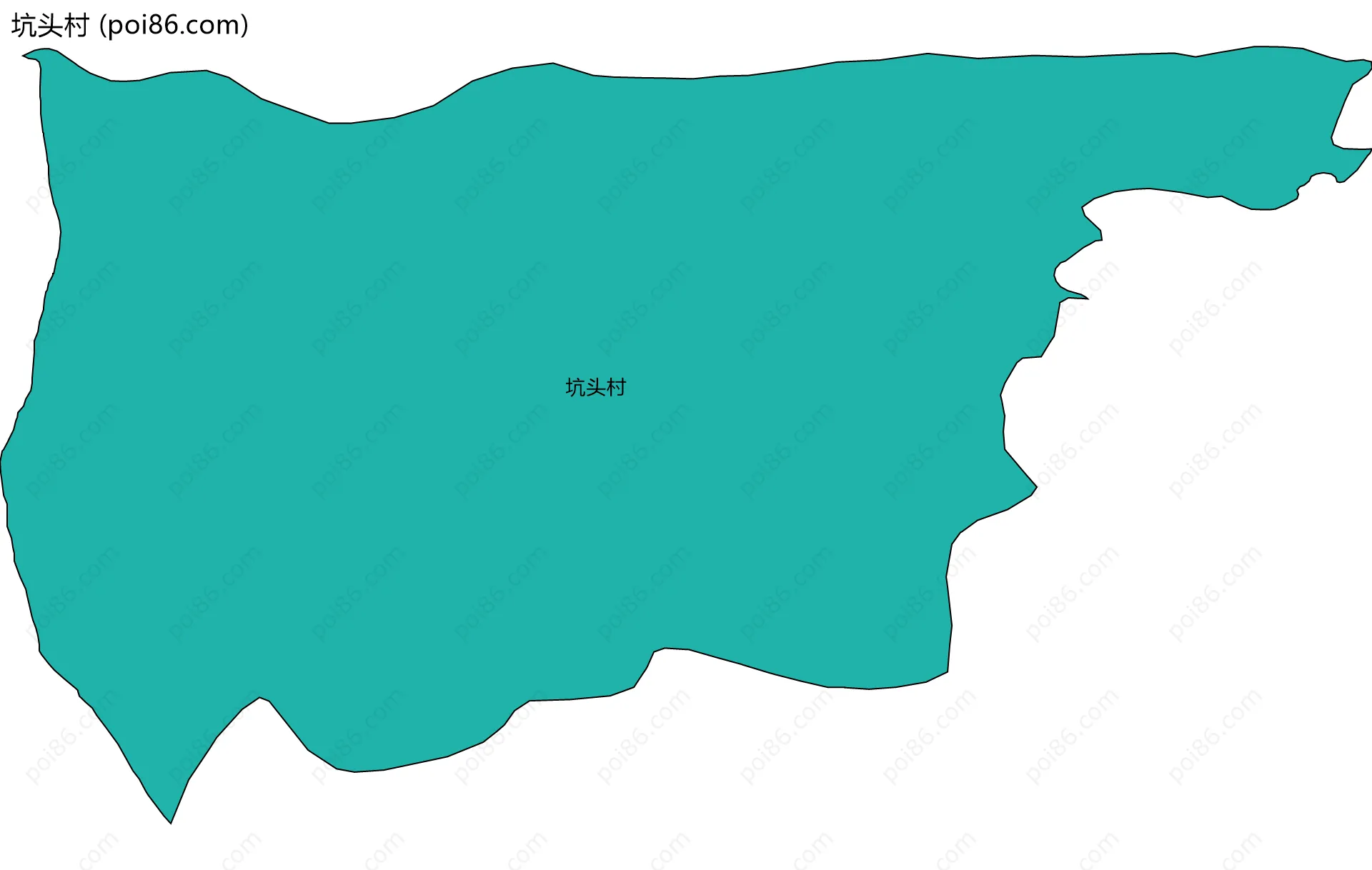 坑头村边界地图