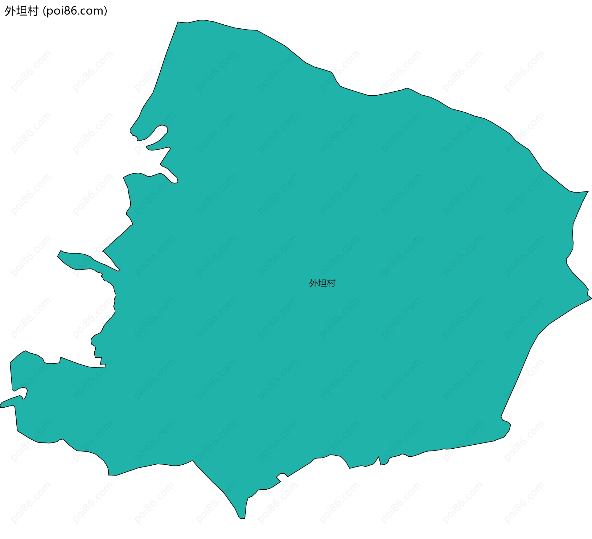 外坦村边界地图