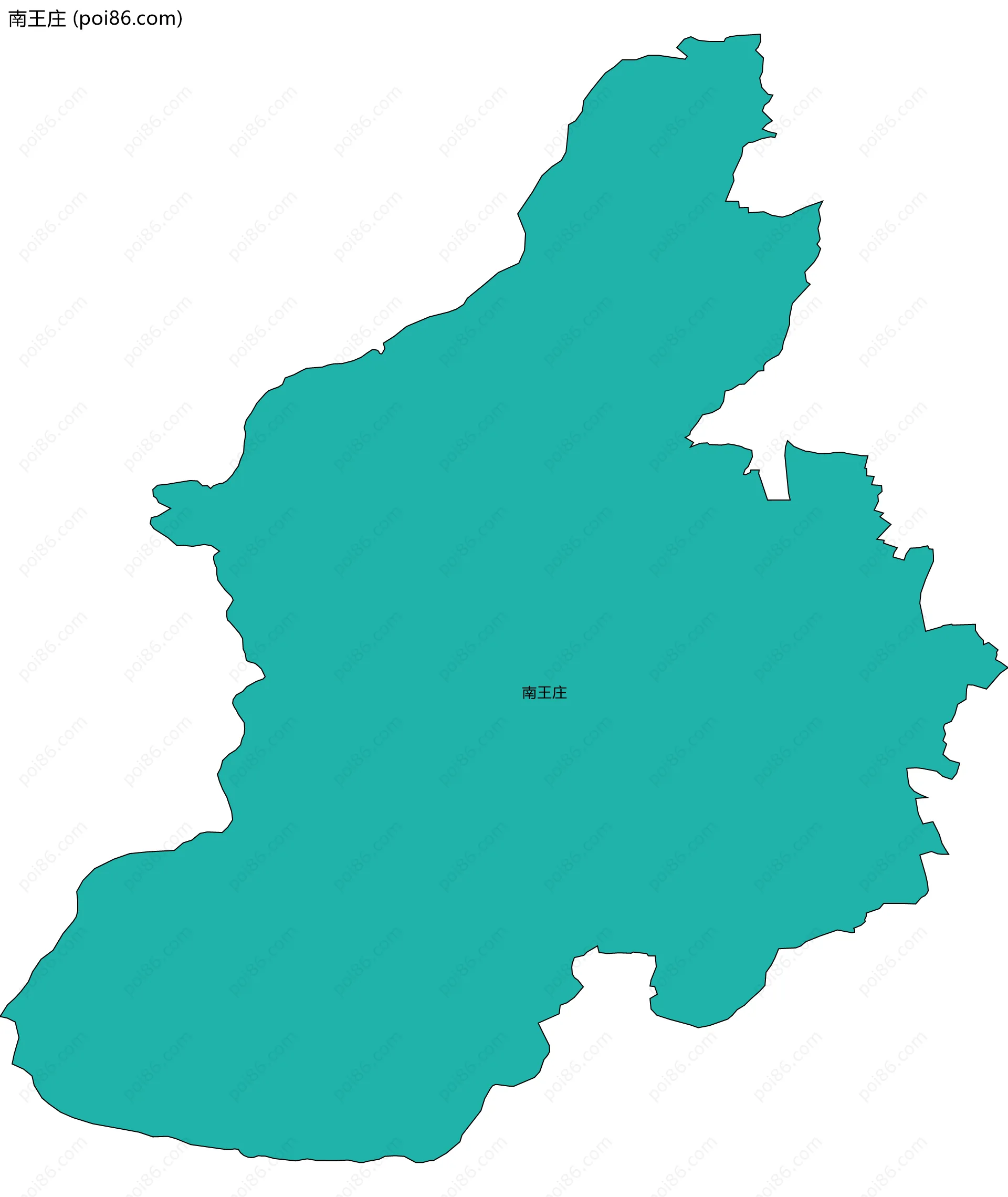 南王庄边界地图