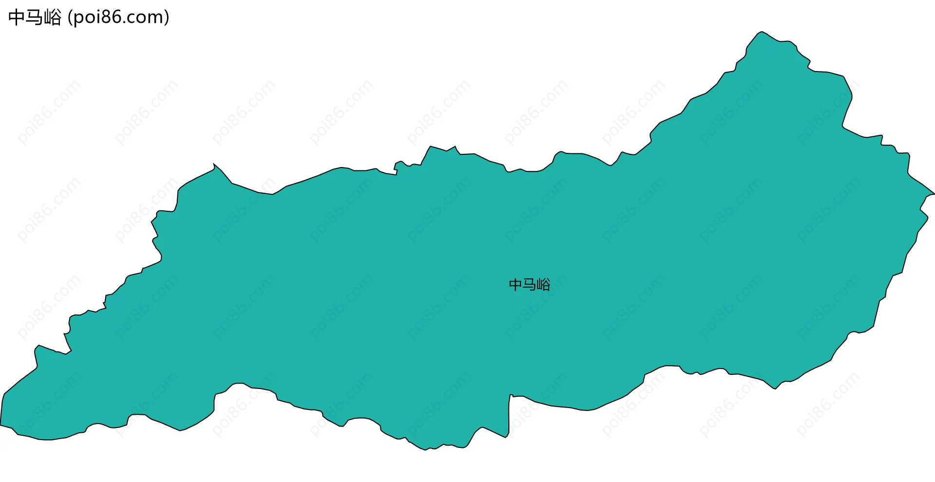 中马峪边界地图