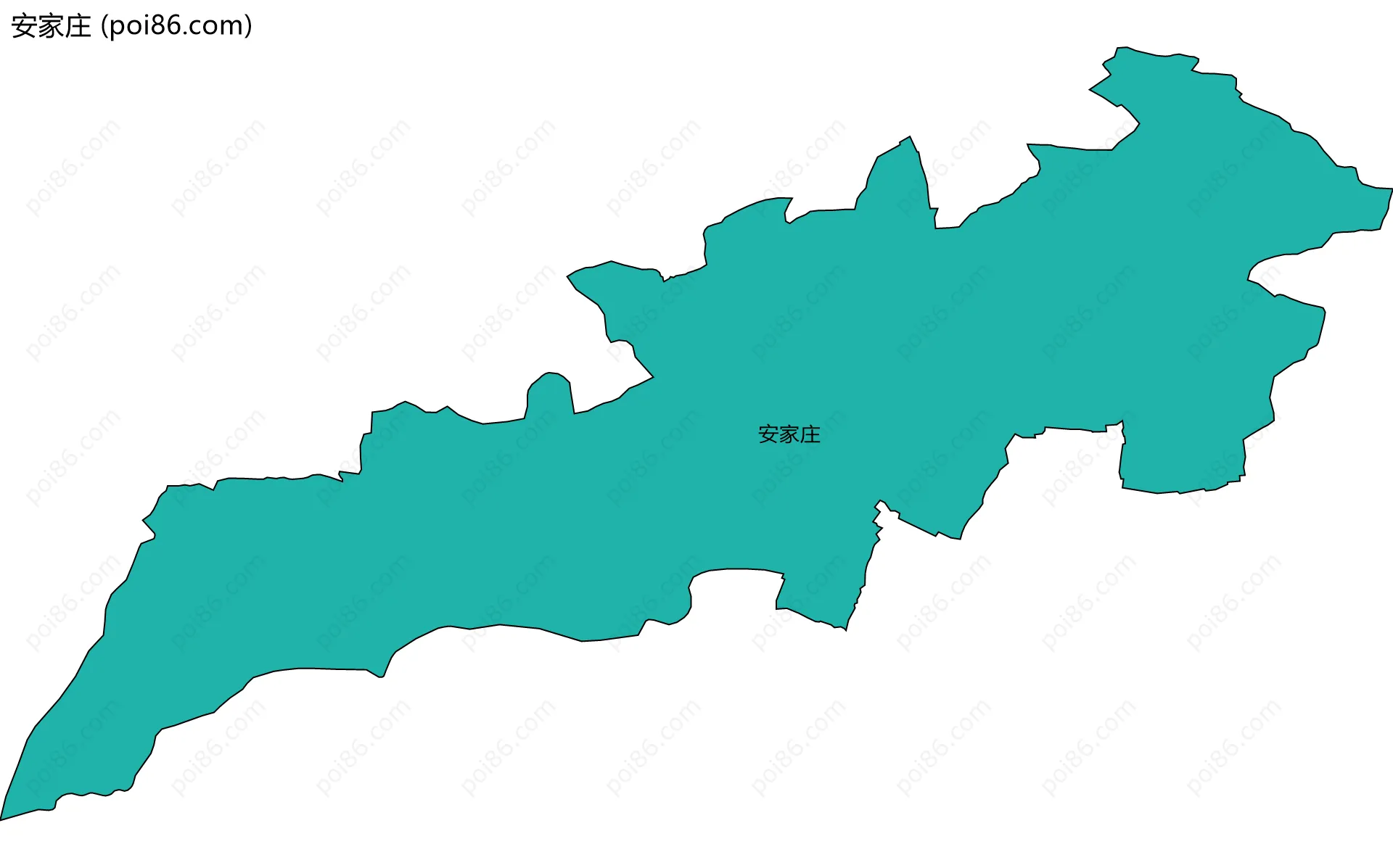 安家庄边界地图