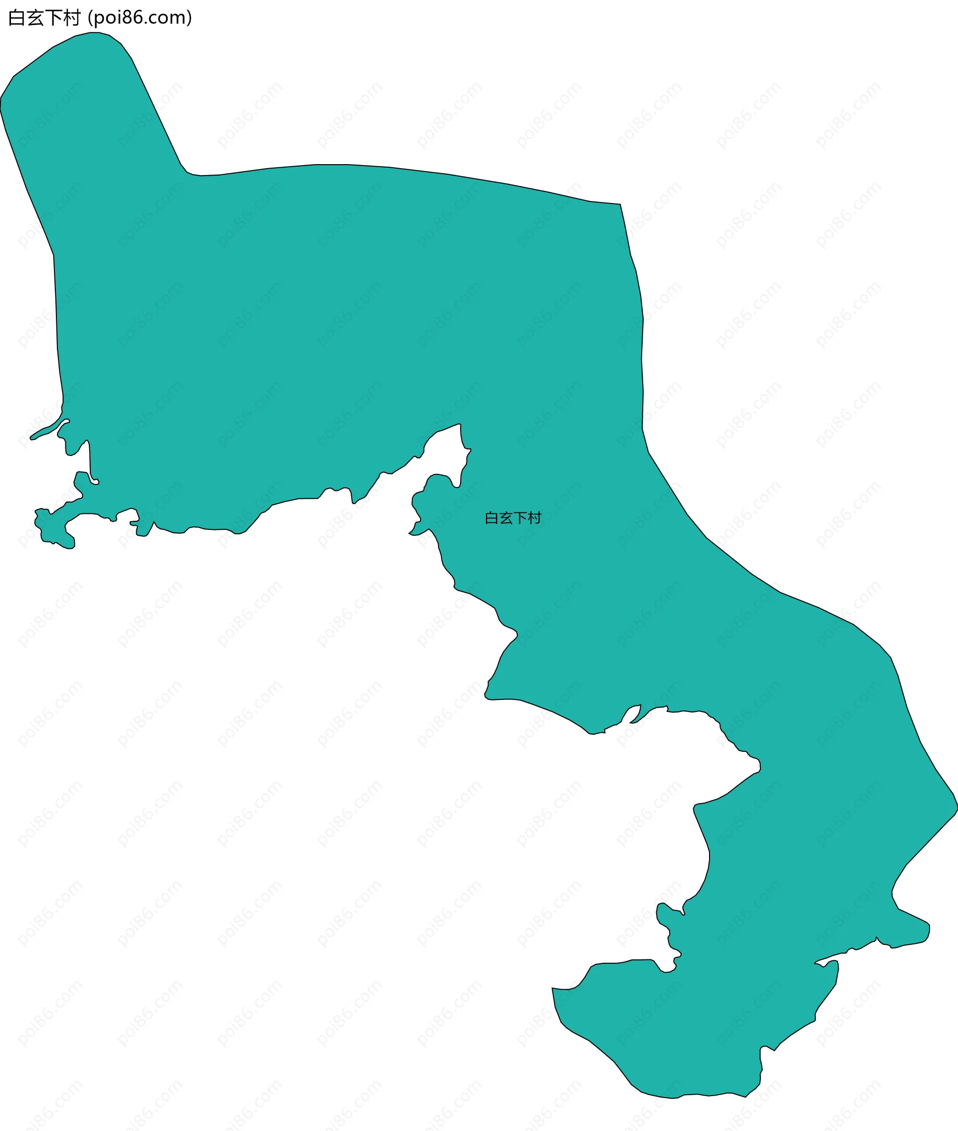 白玄下村边界地图