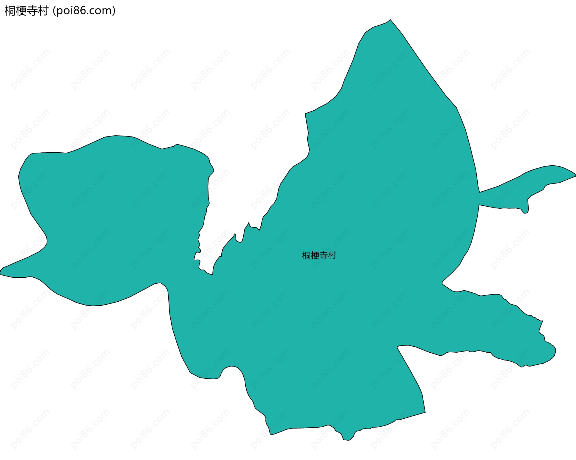 桐梗寺村边界地图