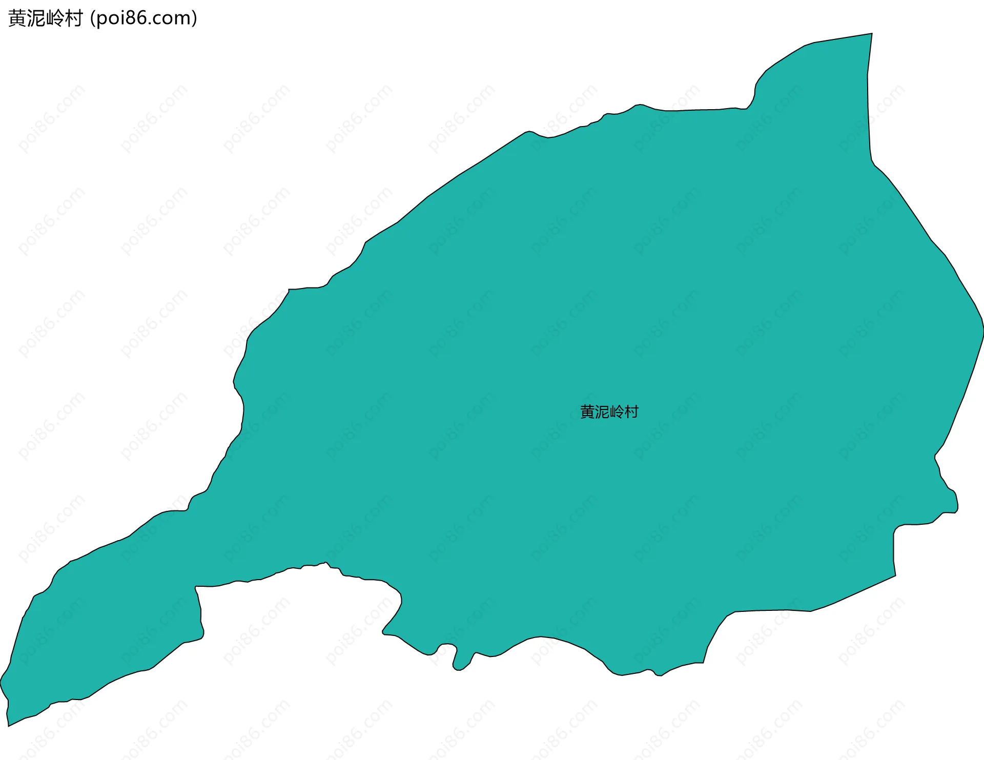 黄泥岭村边界地图