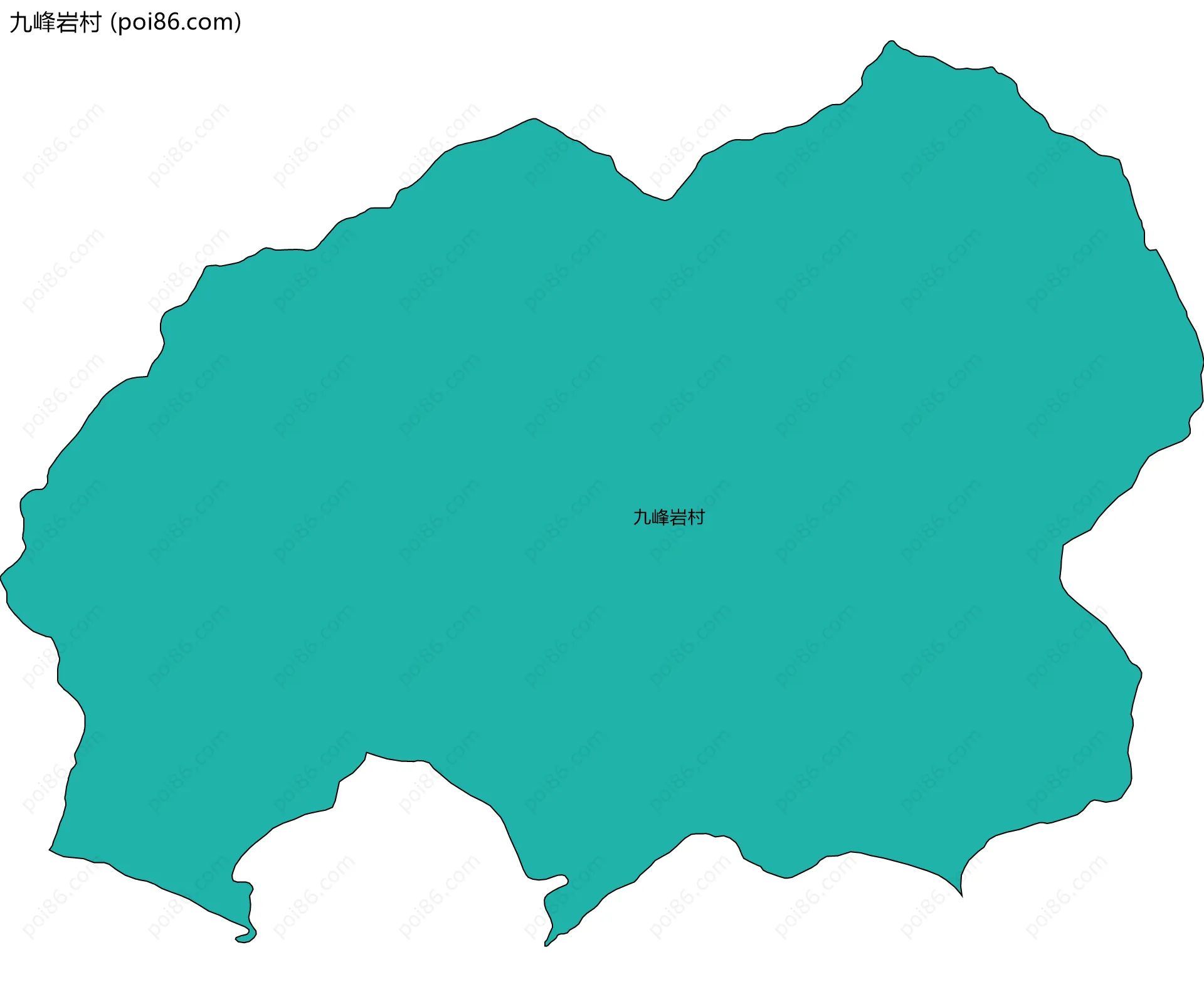 九峰岩村边界地图