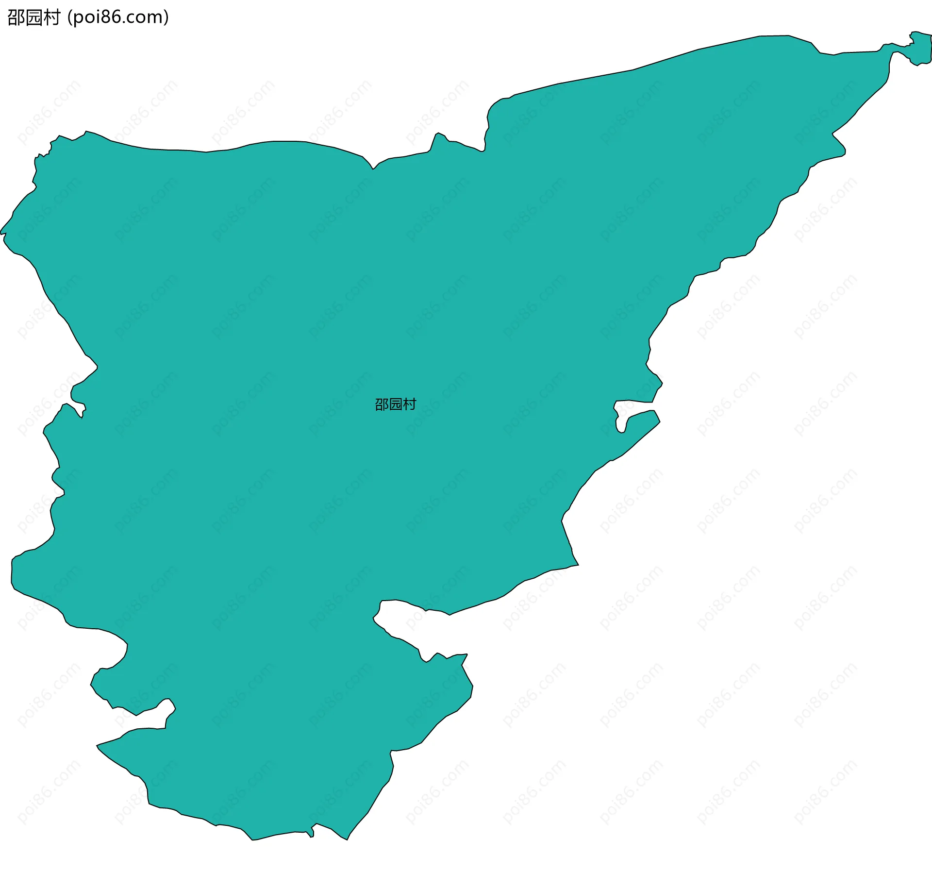 邵园村边界地图