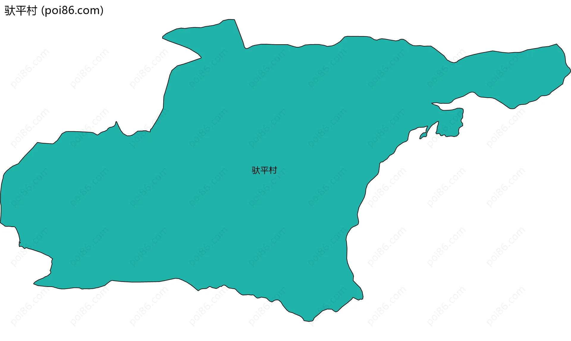 驮平村边界地图