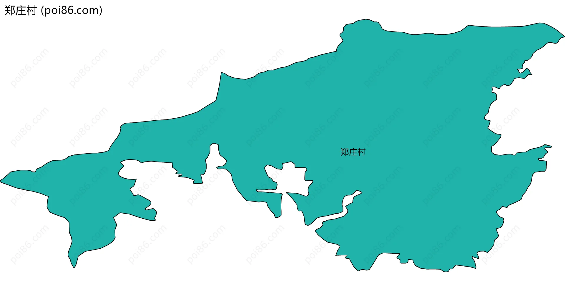 郑庄村边界地图