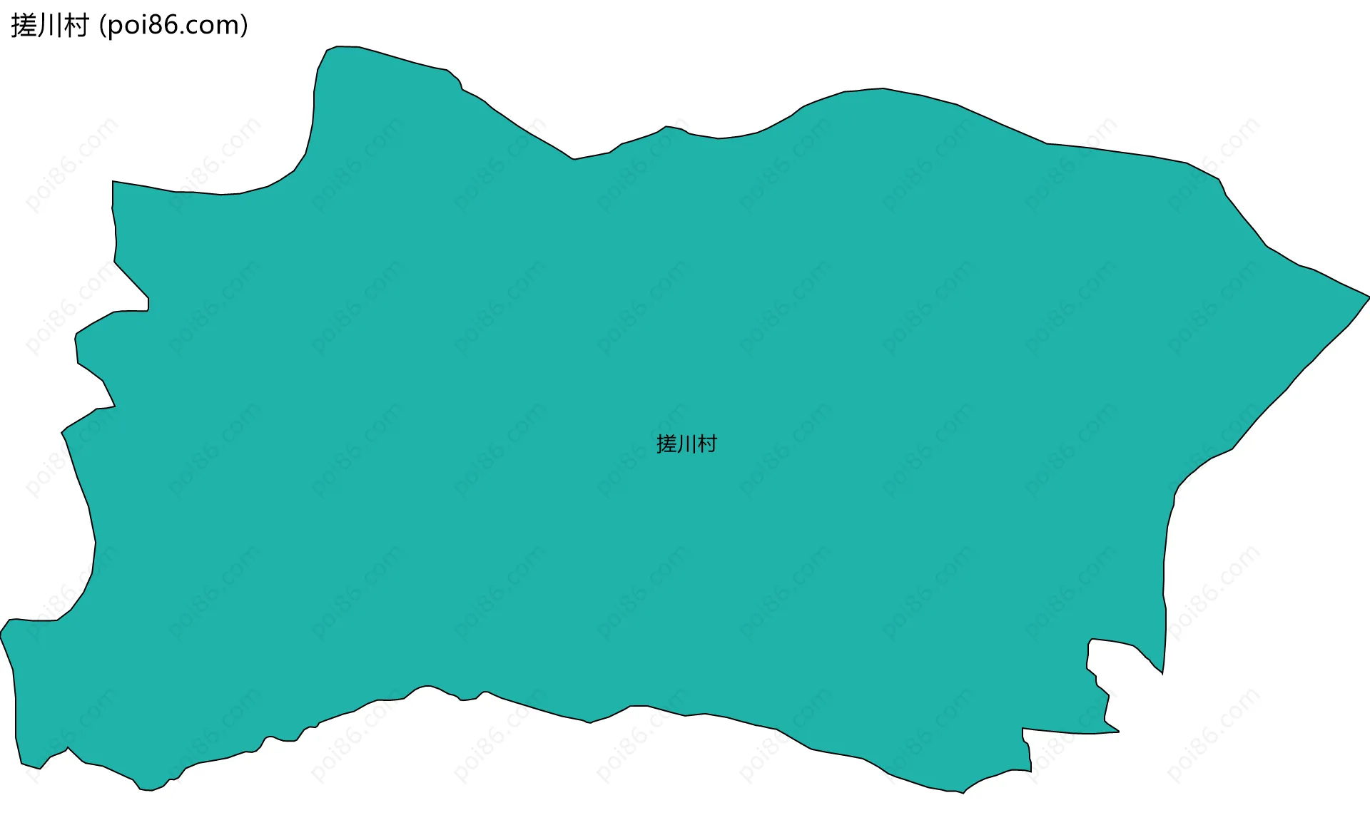 搓川村边界地图