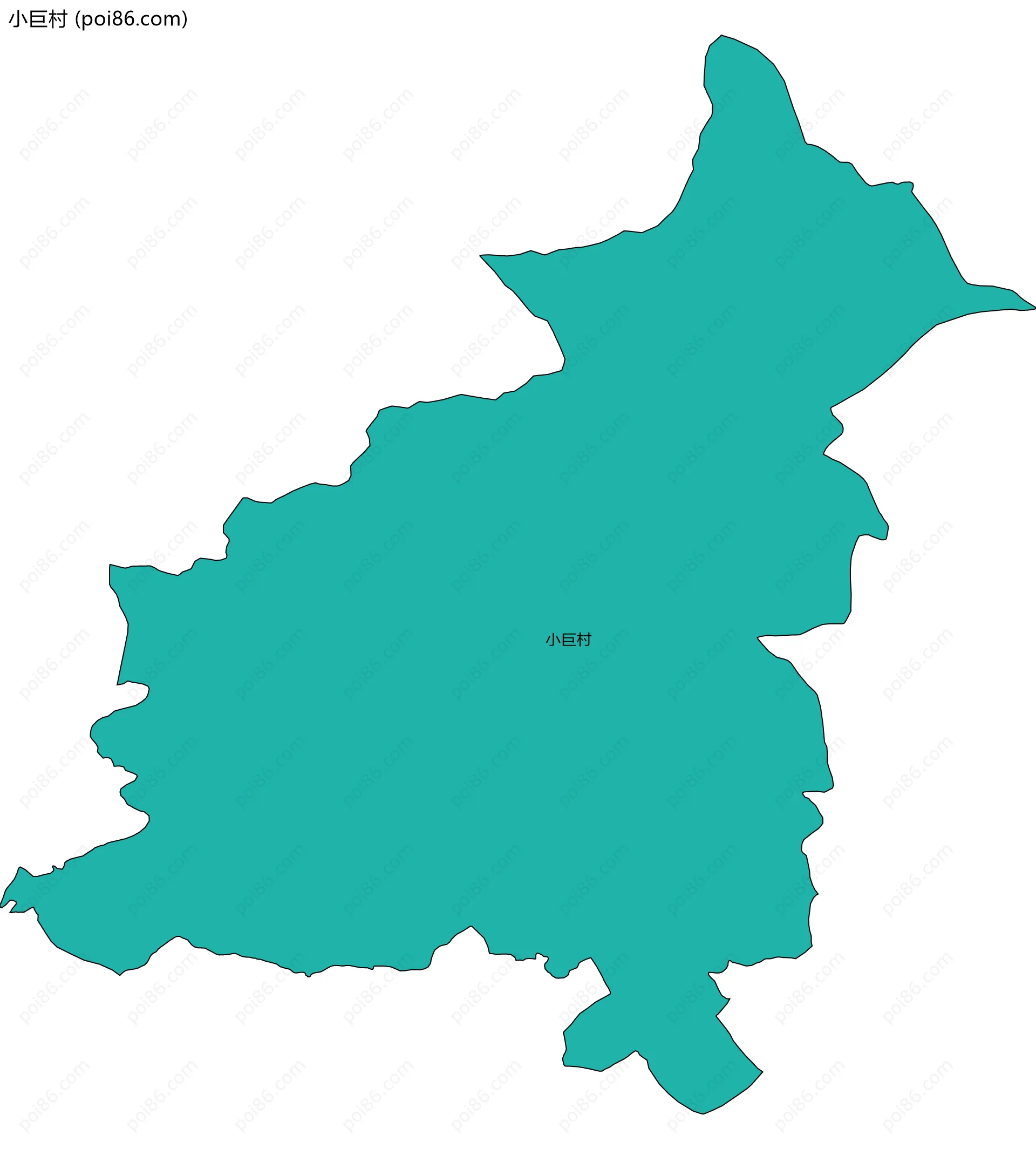 小巨村边界地图