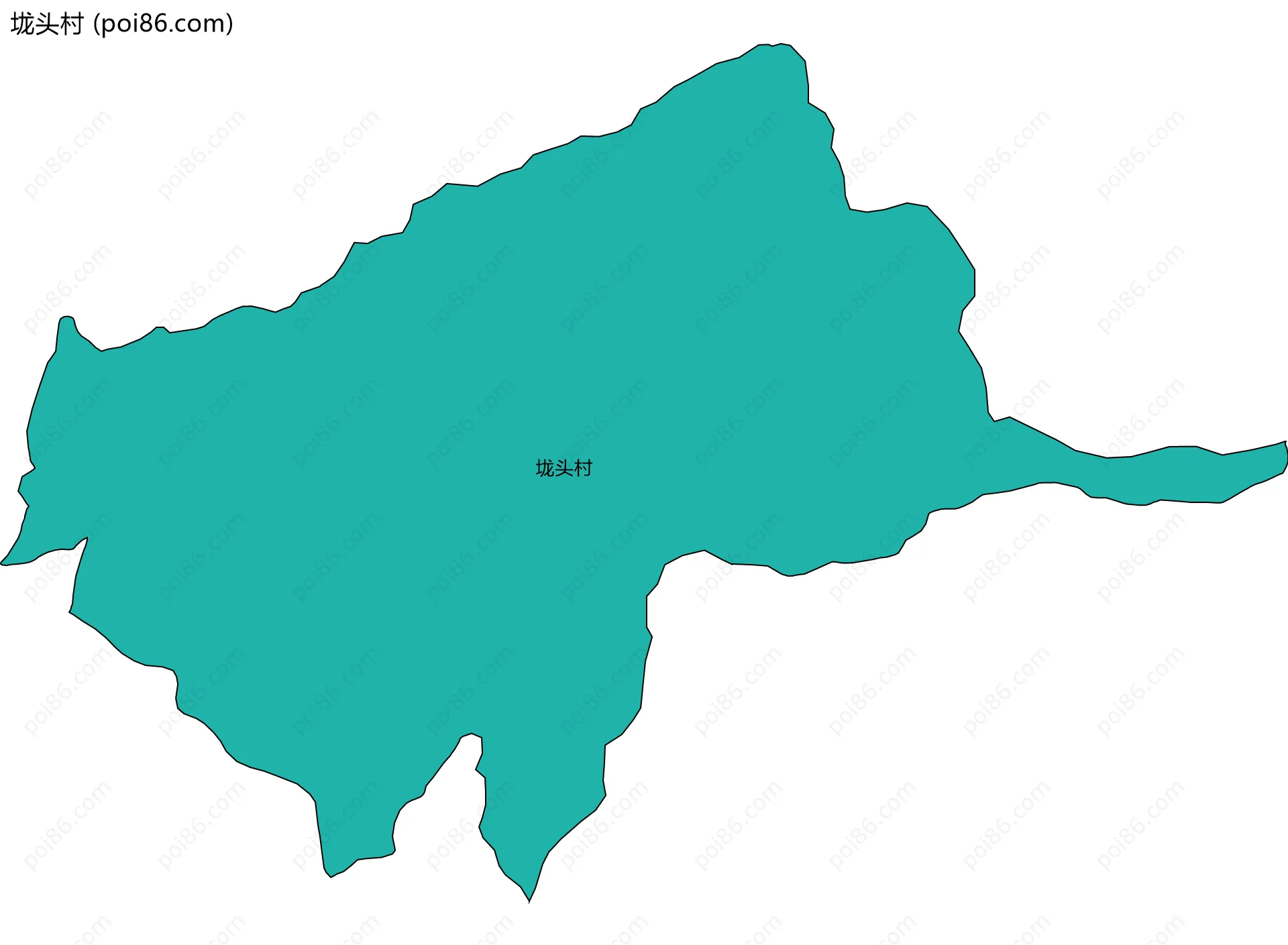 垅头村边界地图