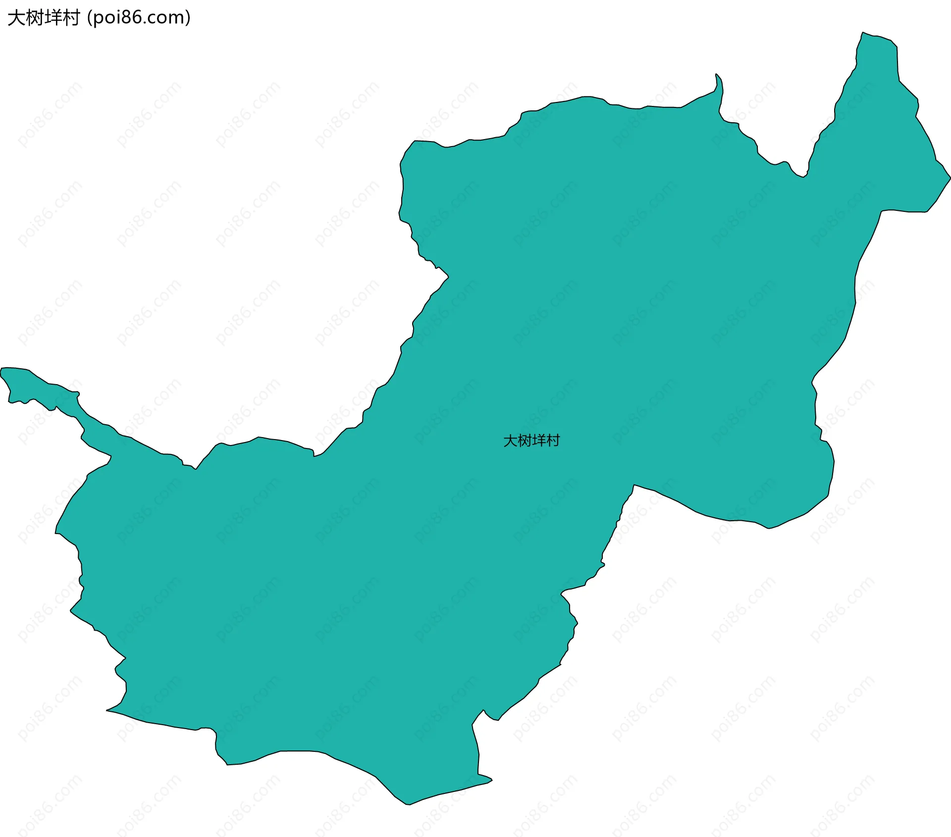 大树垟村边界地图