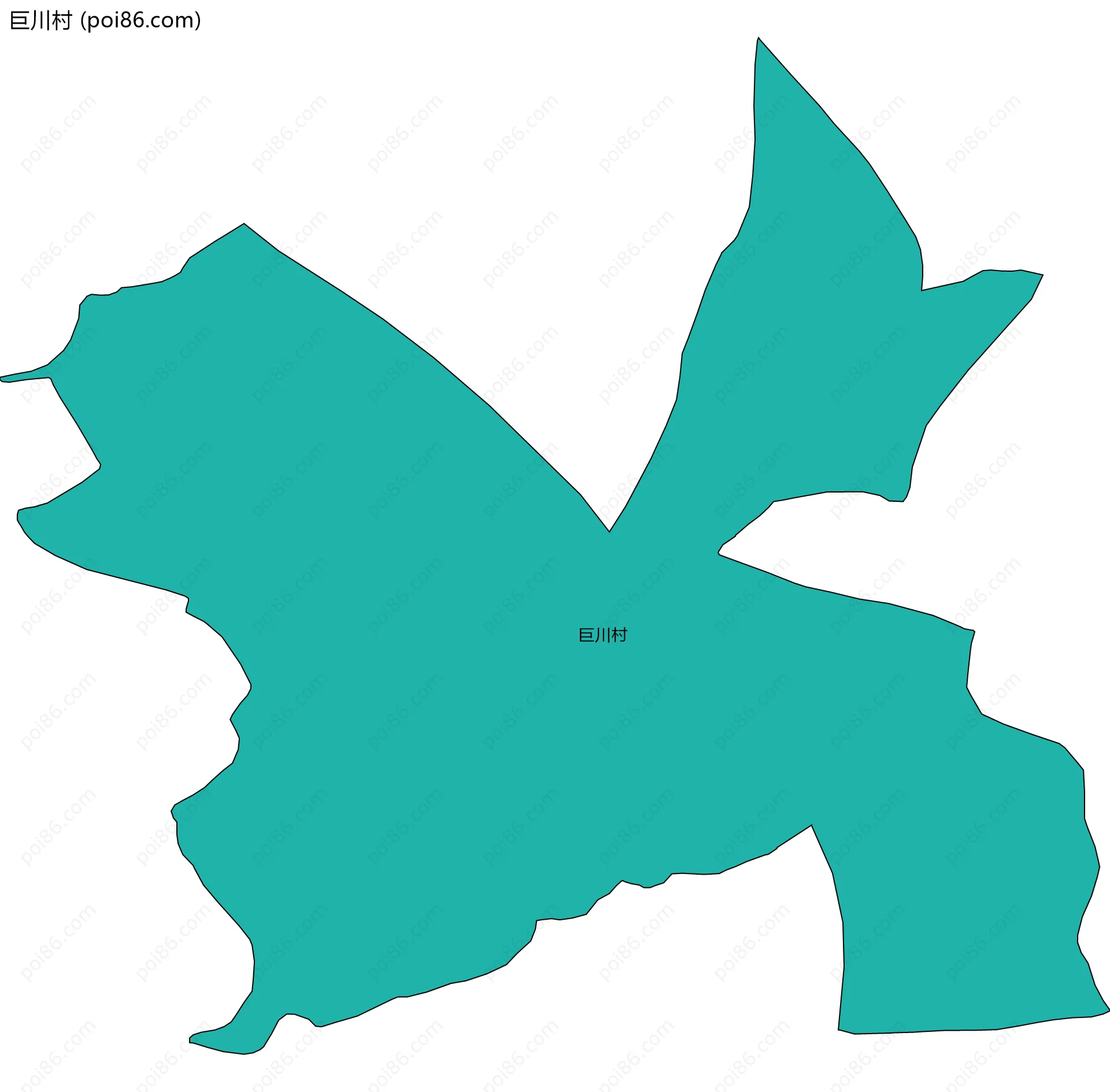 巨川村边界地图