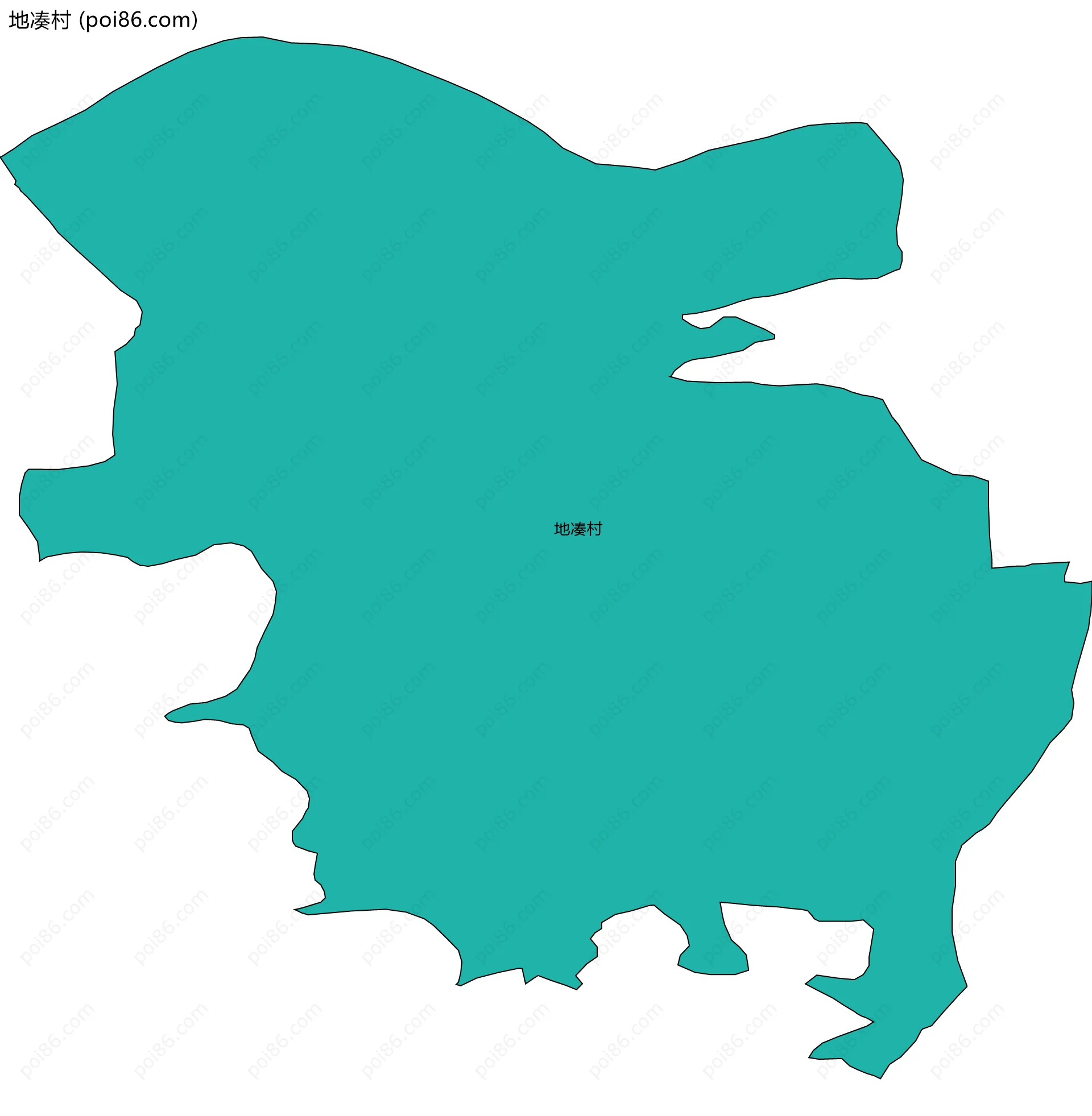 地凑村边界地图