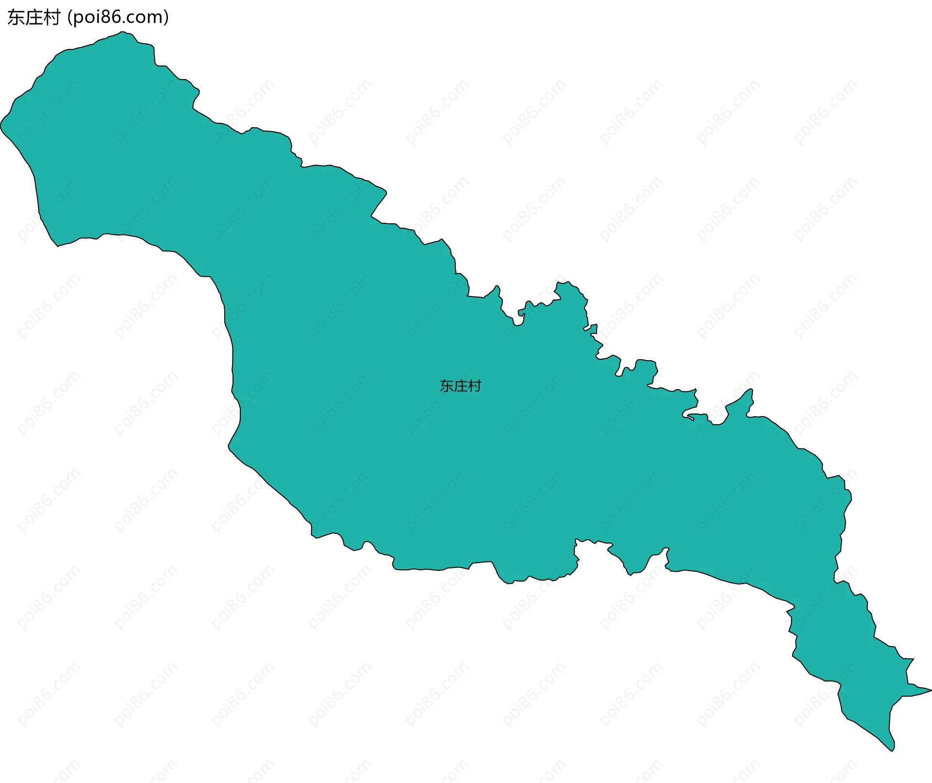 东庄村边界地图